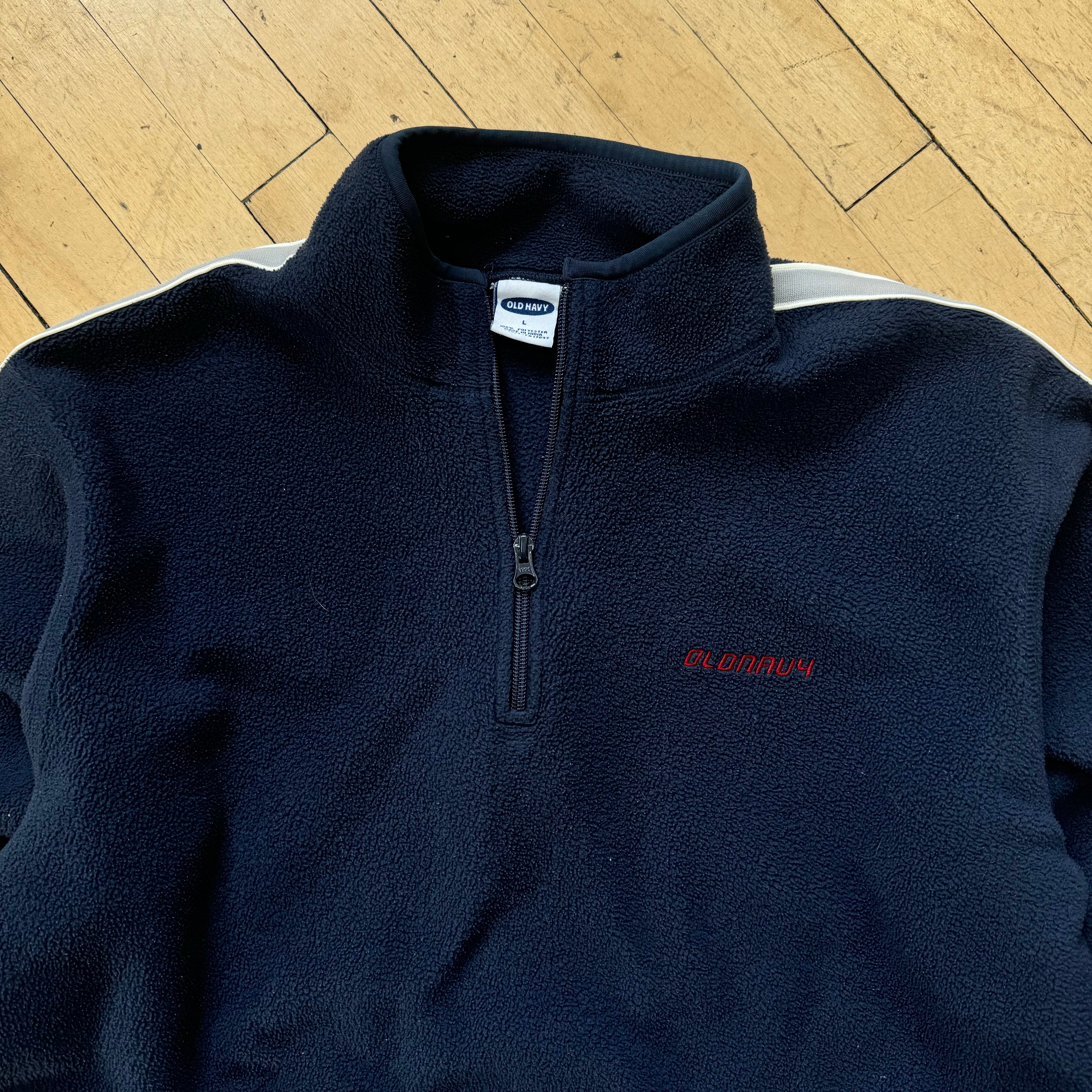 Y2K Old Navy Quarter Zip Fleece Jacket Sz L