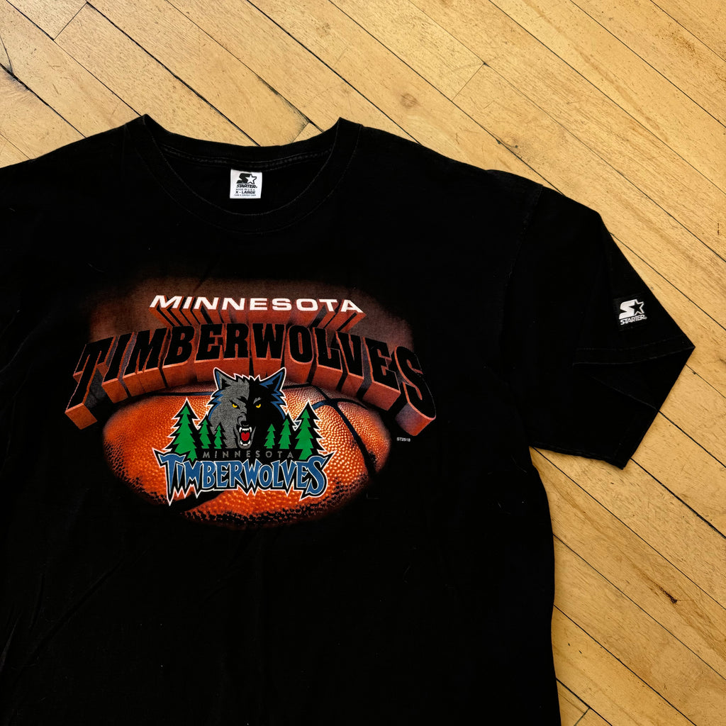Vintage Starter Minnesota Timberwolves T-shirt Sz XL