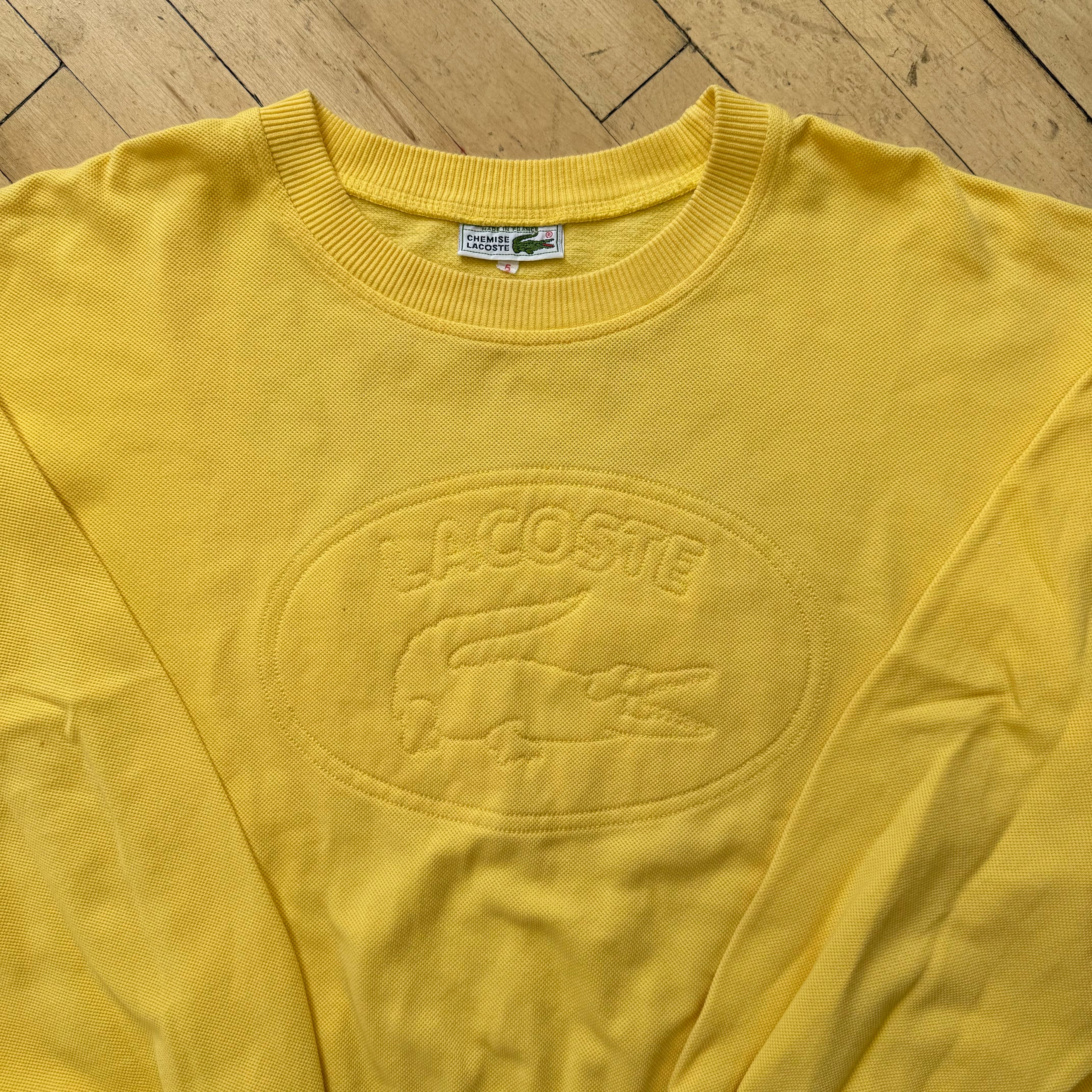 Vintage Lacoste Logo Crewneck Sz L