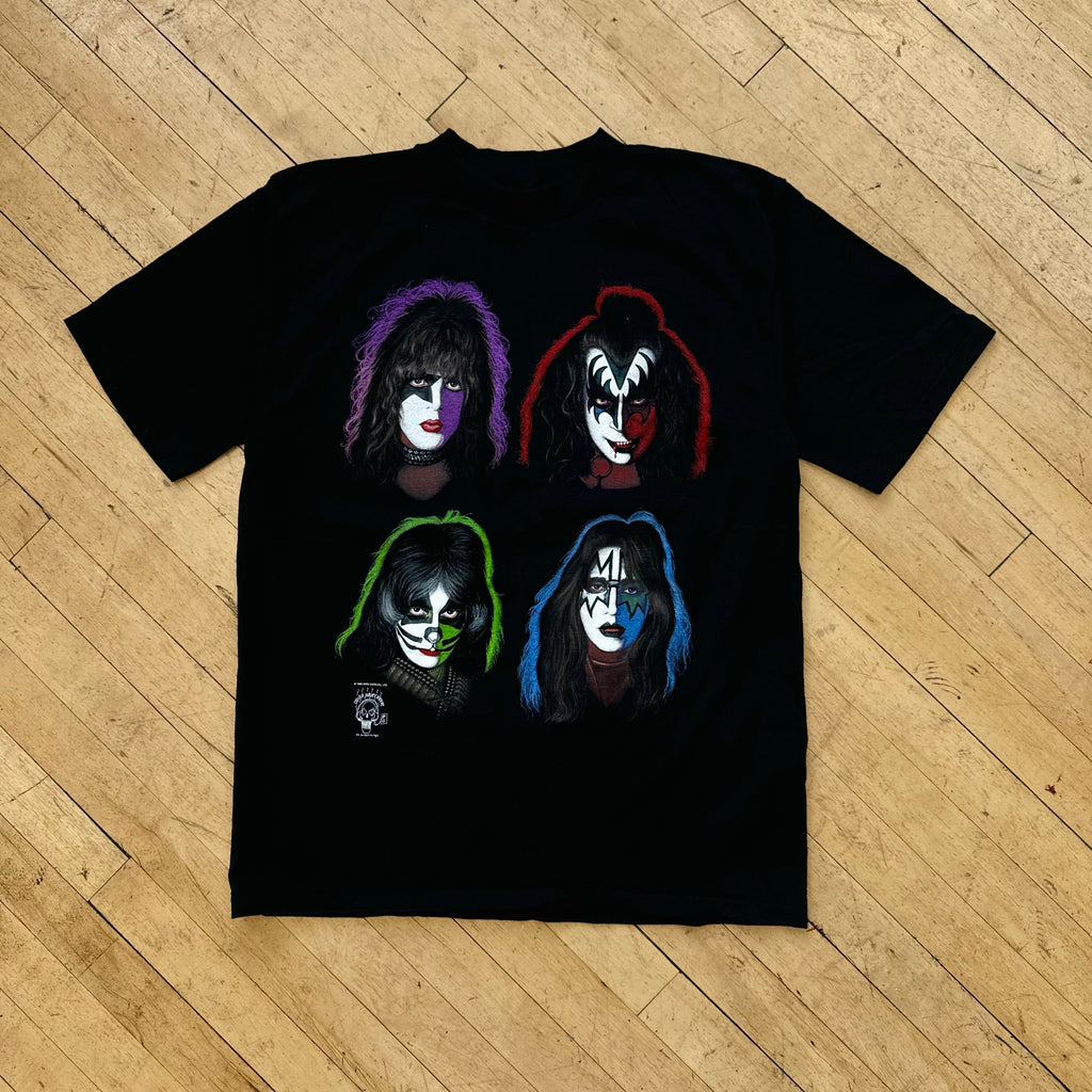 Vintage Kiss Faces T-shirt Sz L