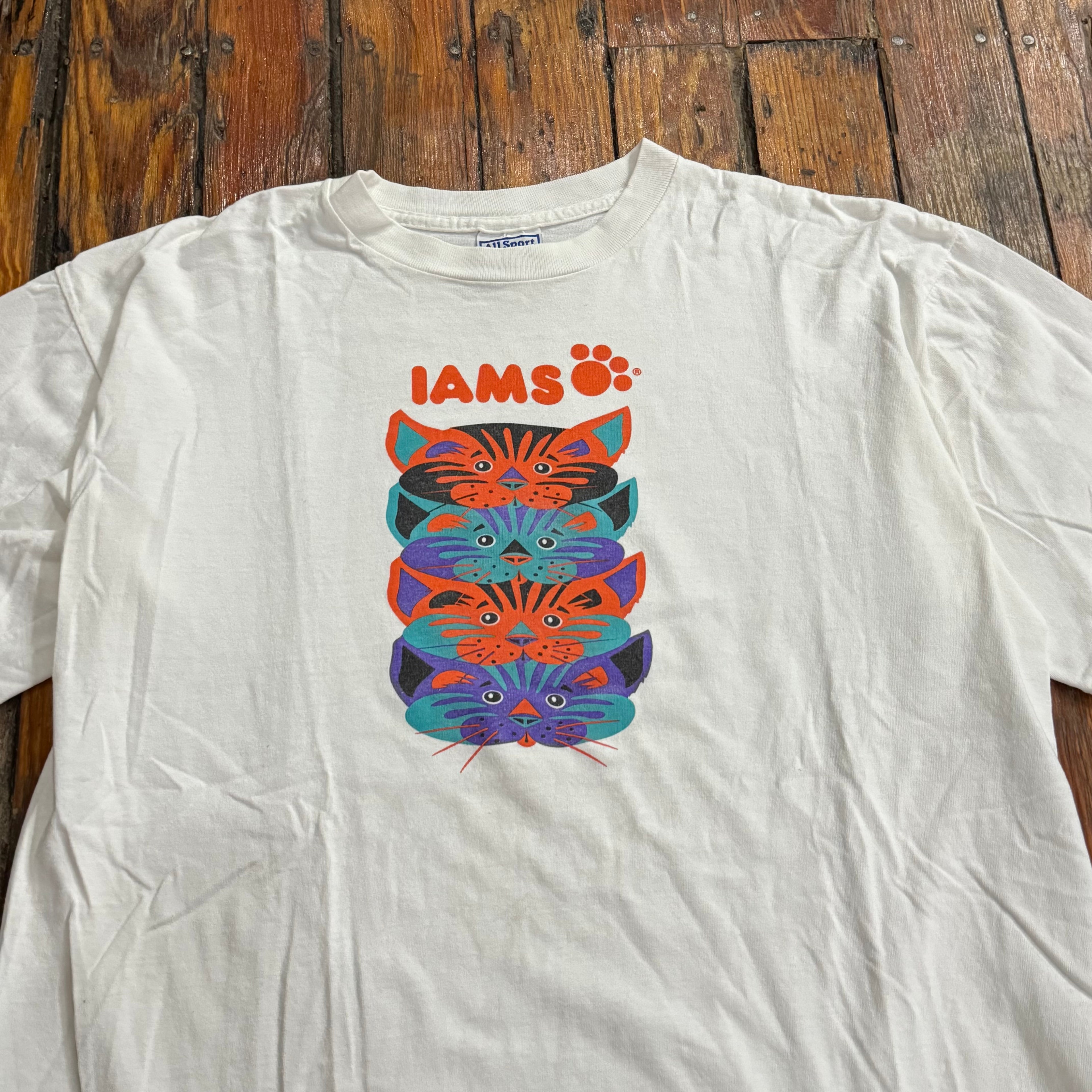 Vintage IAMS Cat Food Promo T-shirt Sz XL