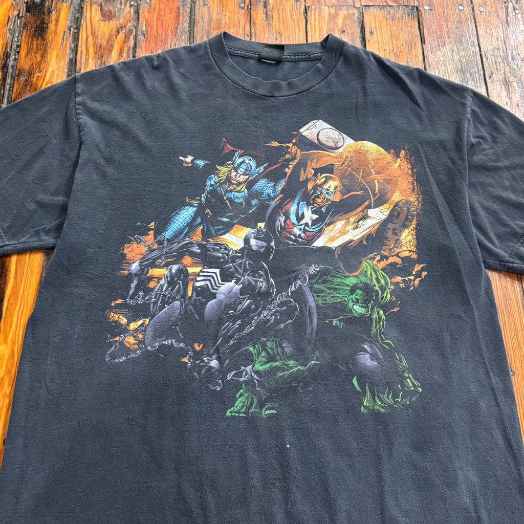 Vintage Faded Marvel T-shirt Sz XL