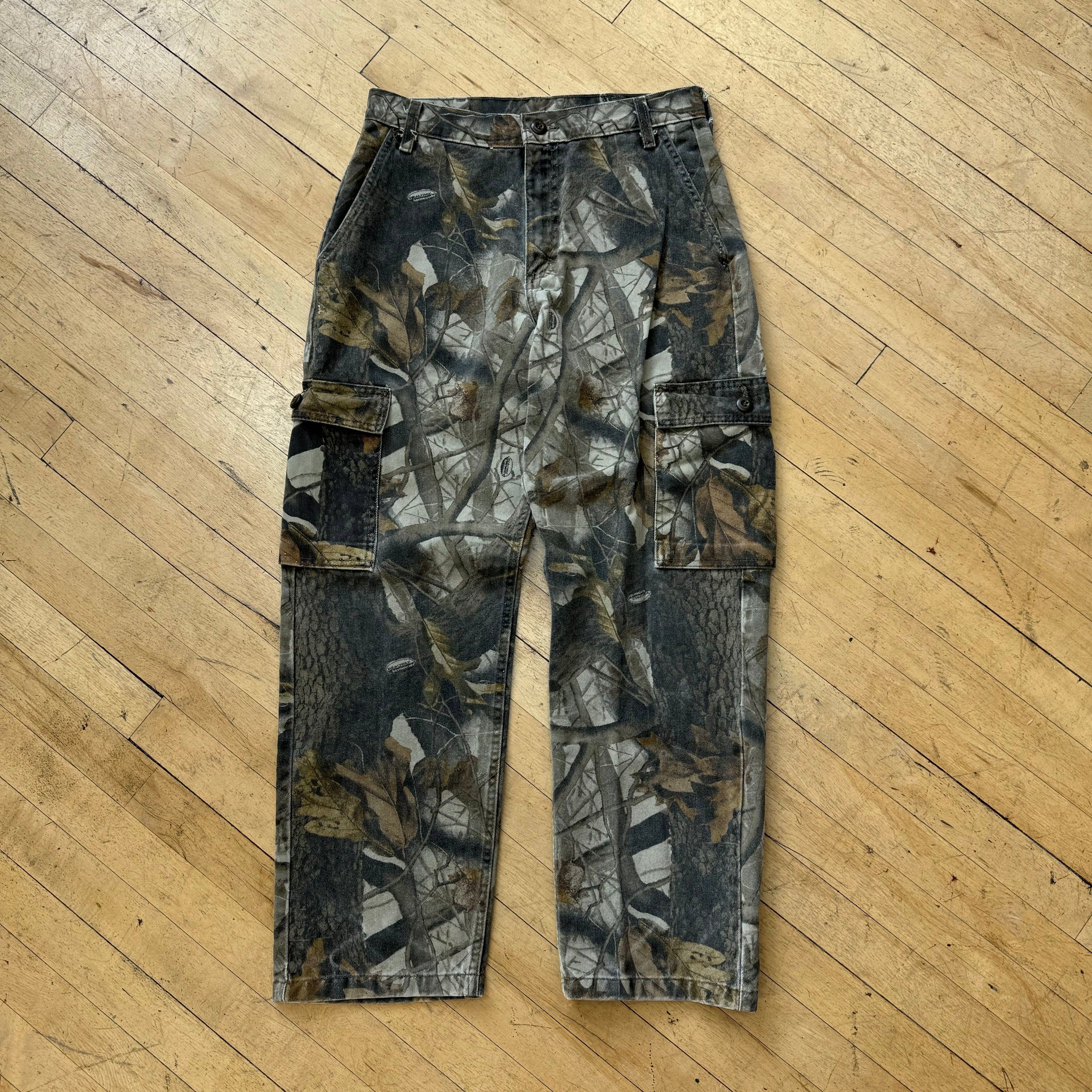 Vintage Camo Cargo Wrangler Denim Jeans Sz 32x32