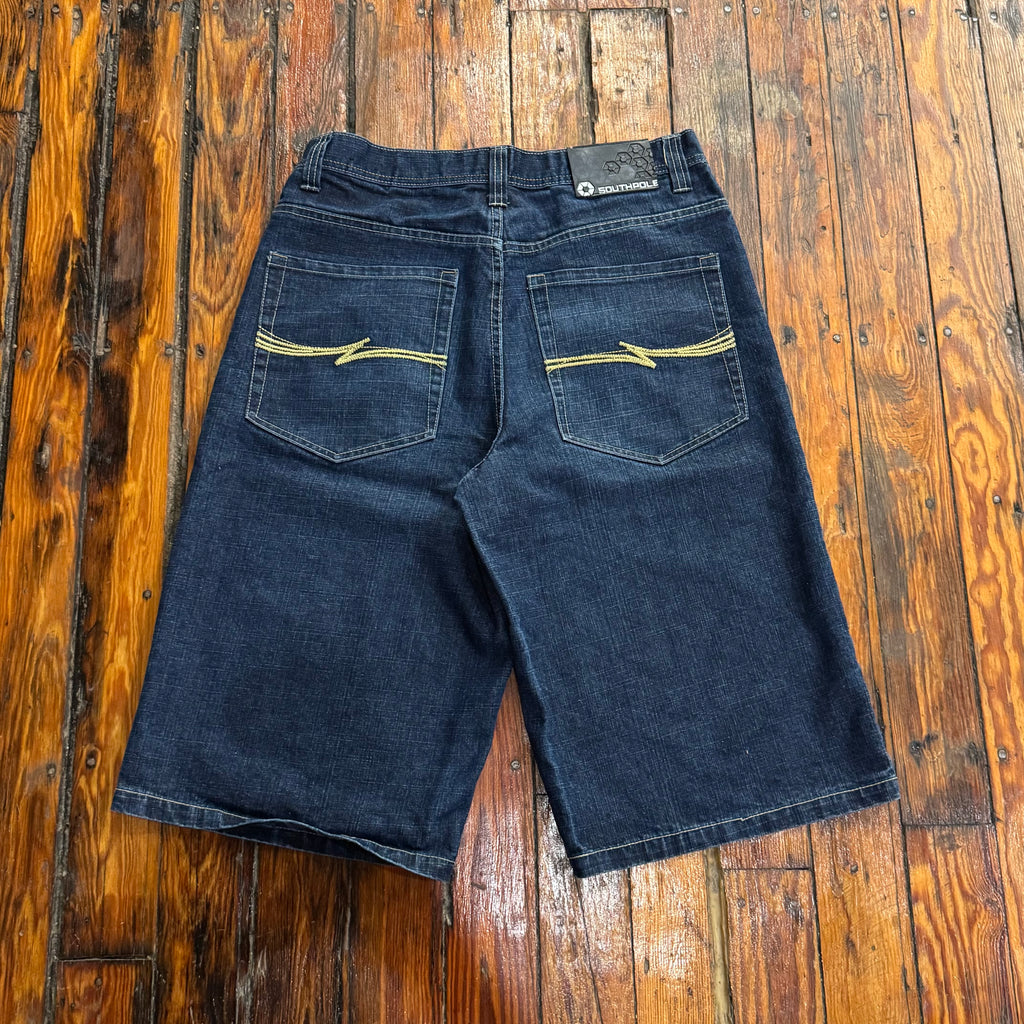 Y2K South Pole Denim Jean Shorts Sz 34