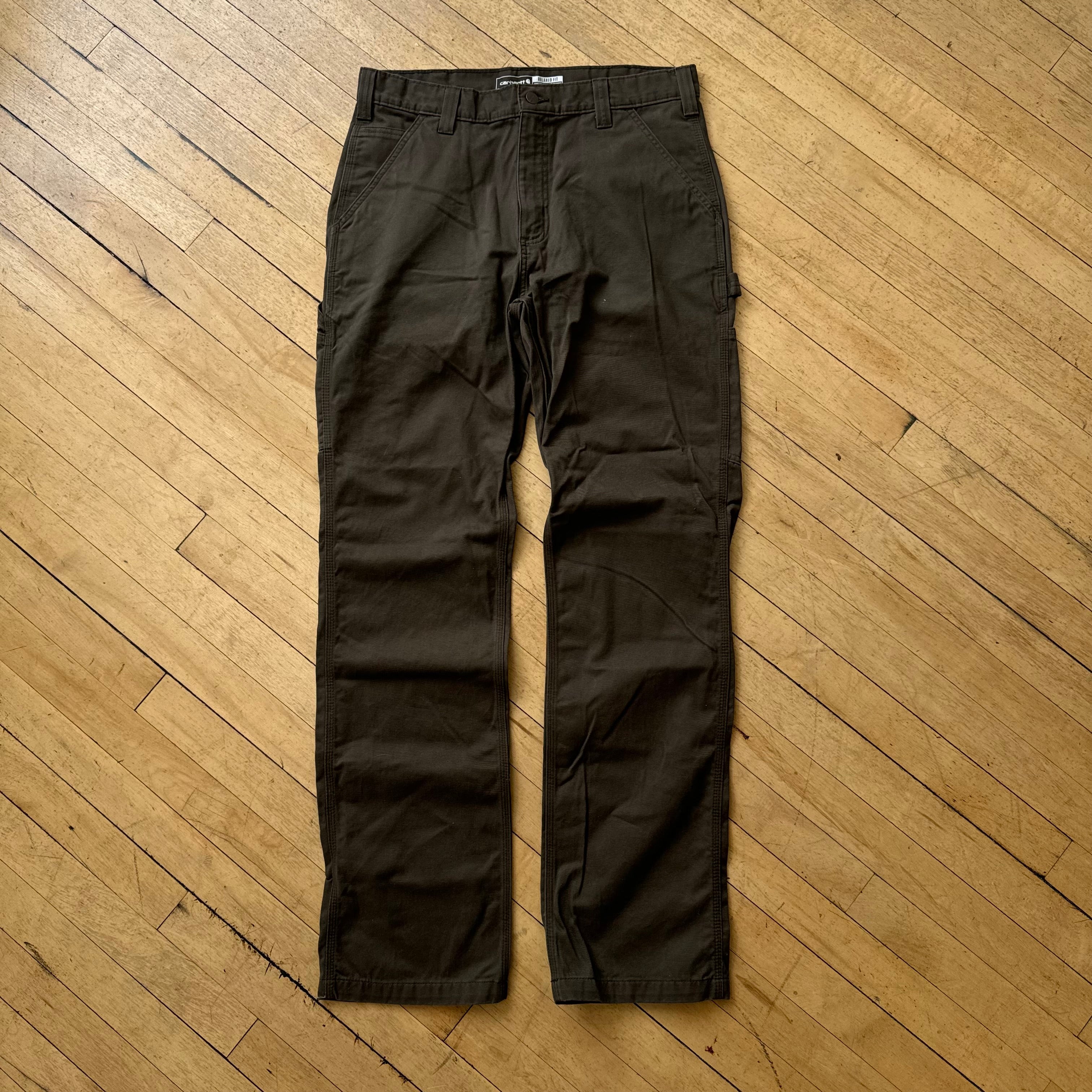 Brown Carhartt Flex Khaki Pants Sz 34x34
