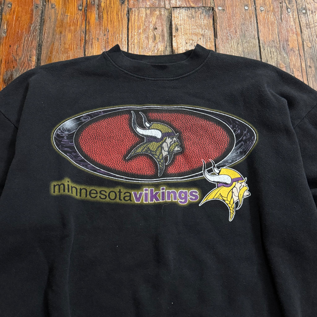 Vintage Logo 7 Minnesota Vikings Crewneck Sz M