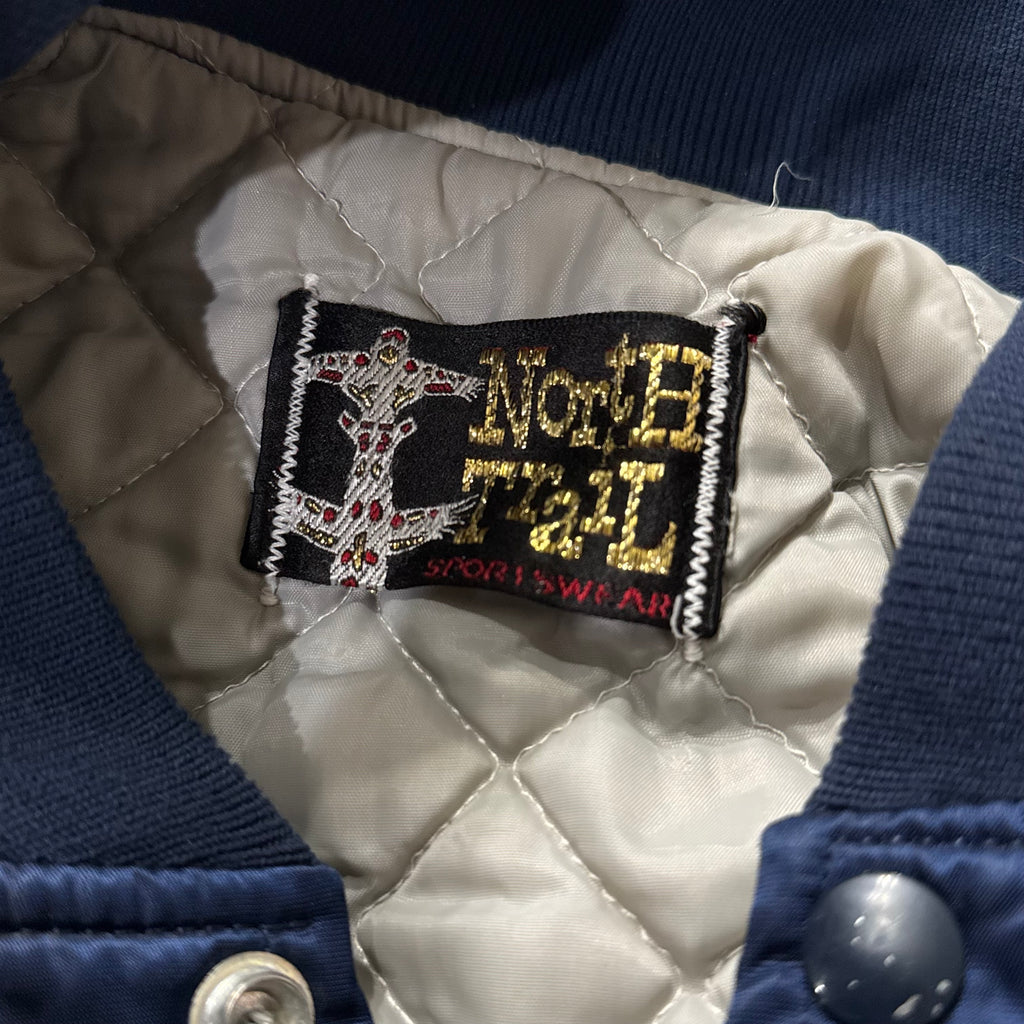 Vintage Augustana College Bombed Jacket Sz L