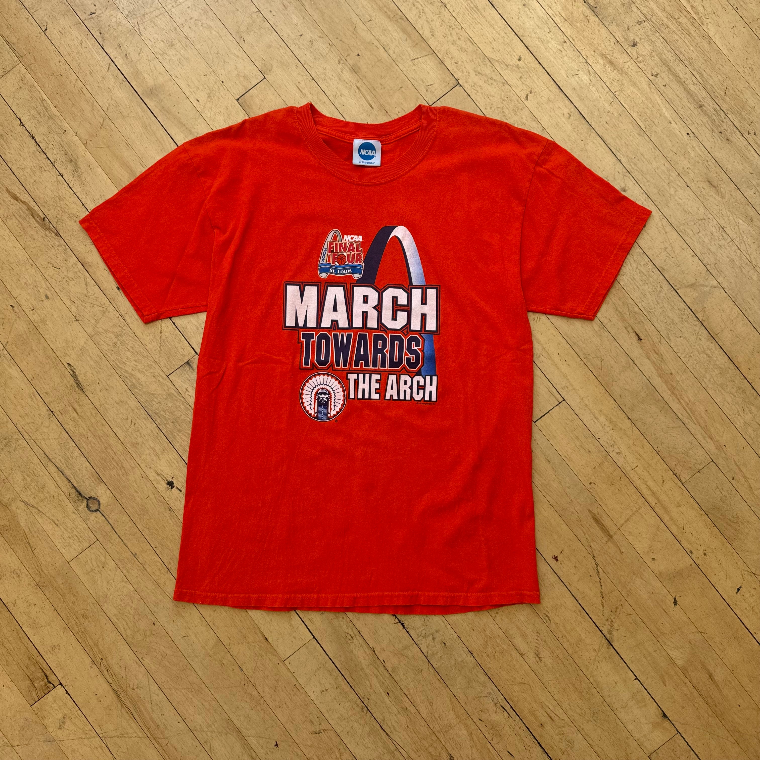Vintage March Towards the Arch March Madness T-shirt Sz L