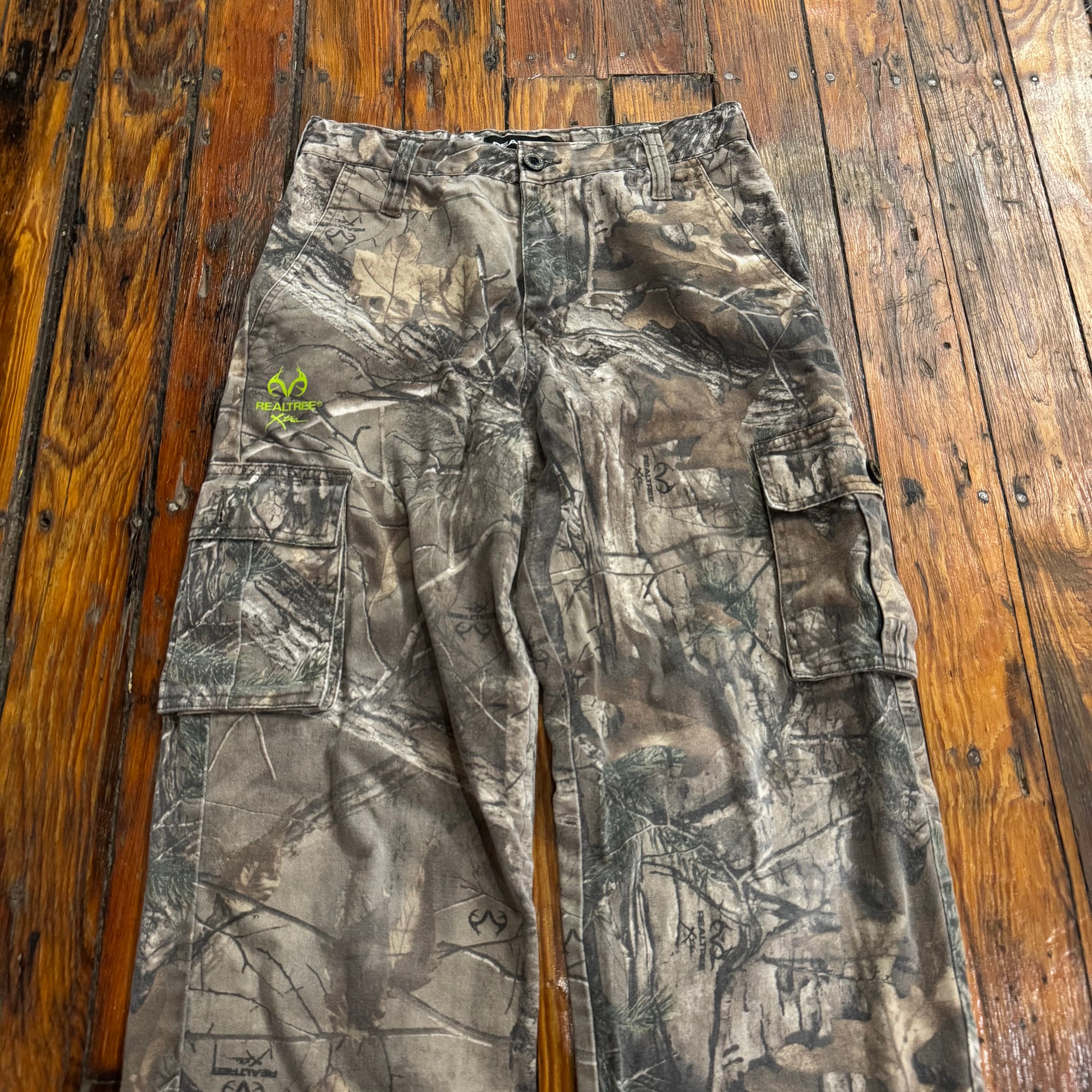 Vintage ReelTree Camo Cargo Pants Sz 14
