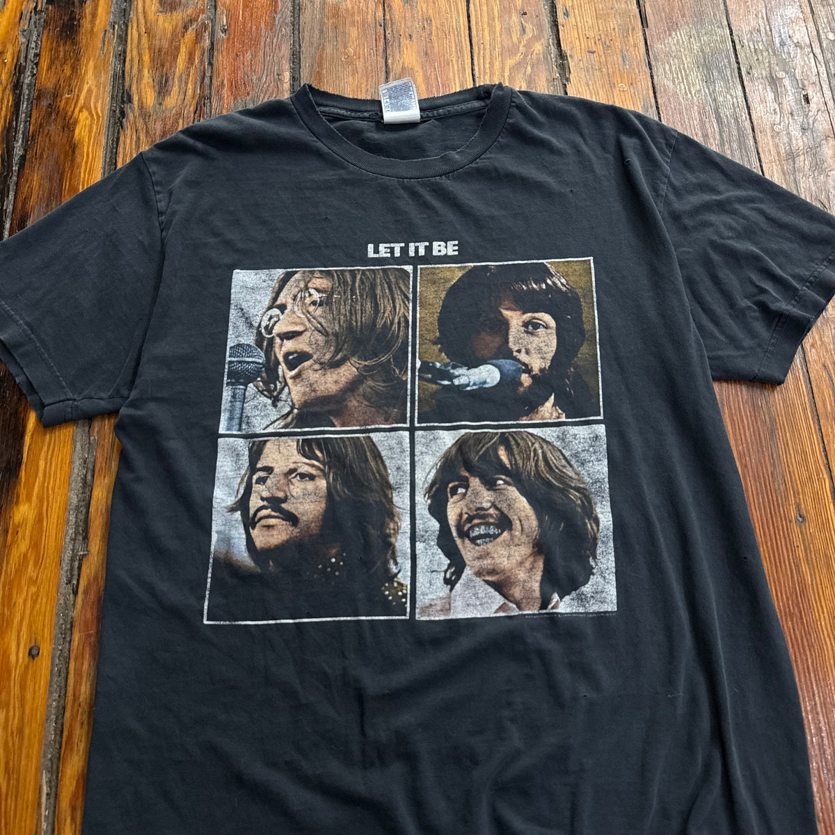 Vintage Let it Be Beatles T-shirt Sz L