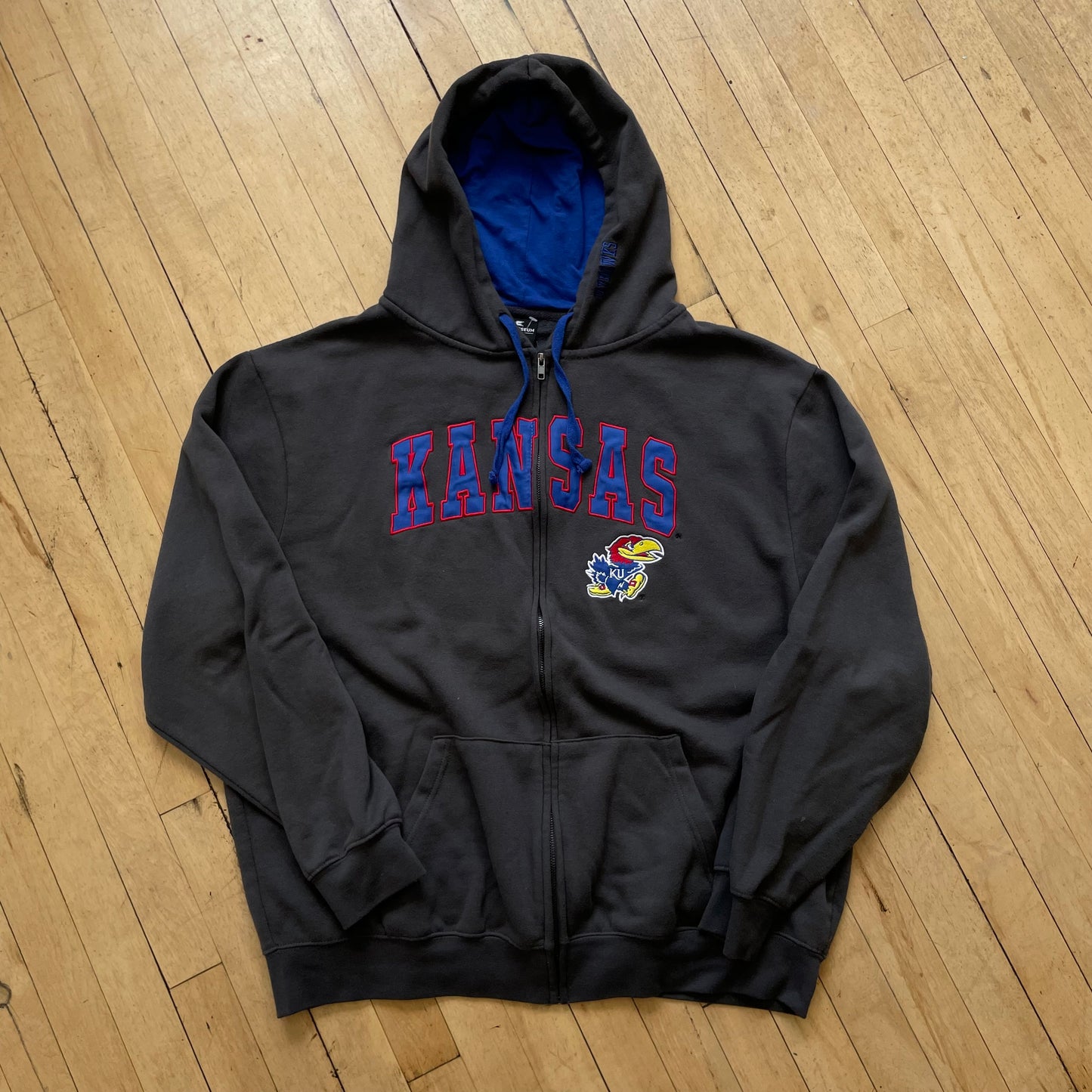 Vintage Kansas Jayhawks Zip-Up Hoodie Jacket Sz XXL