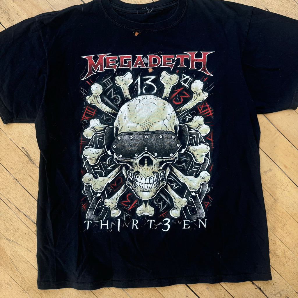 Y2K MegaDeth Skull T-shirt Sz M