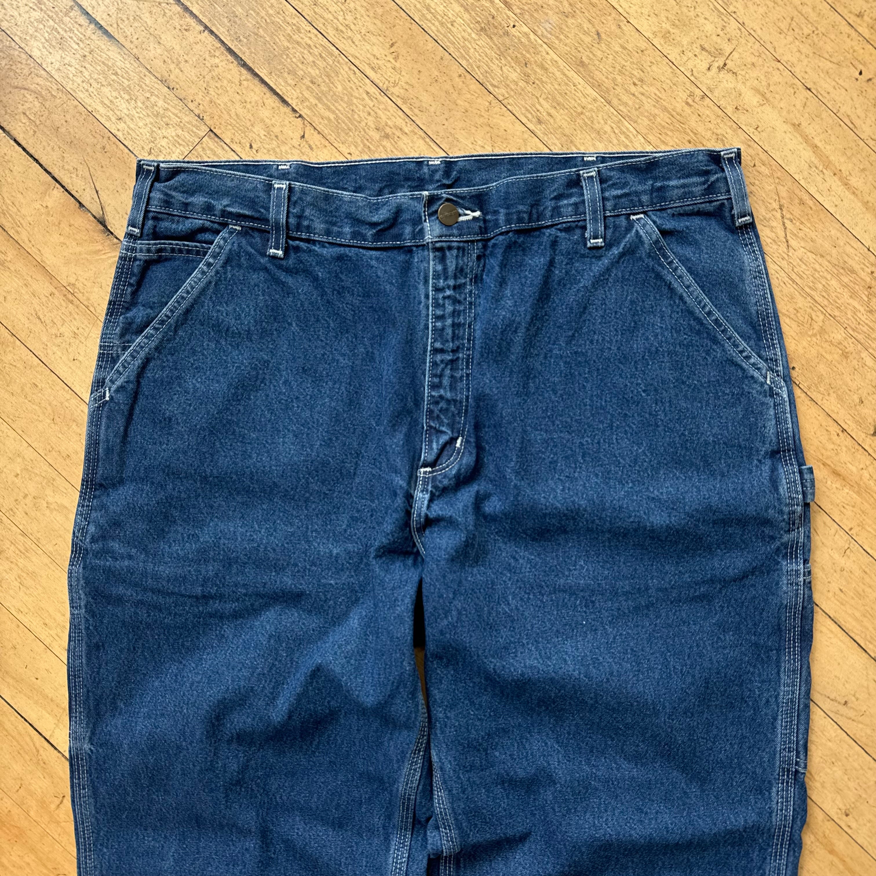 Vintage Dark Wash Carhartt Denim Jeans Sz 38x34