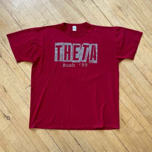 1999 Theta Rush Graphic T-shirt Sz XL