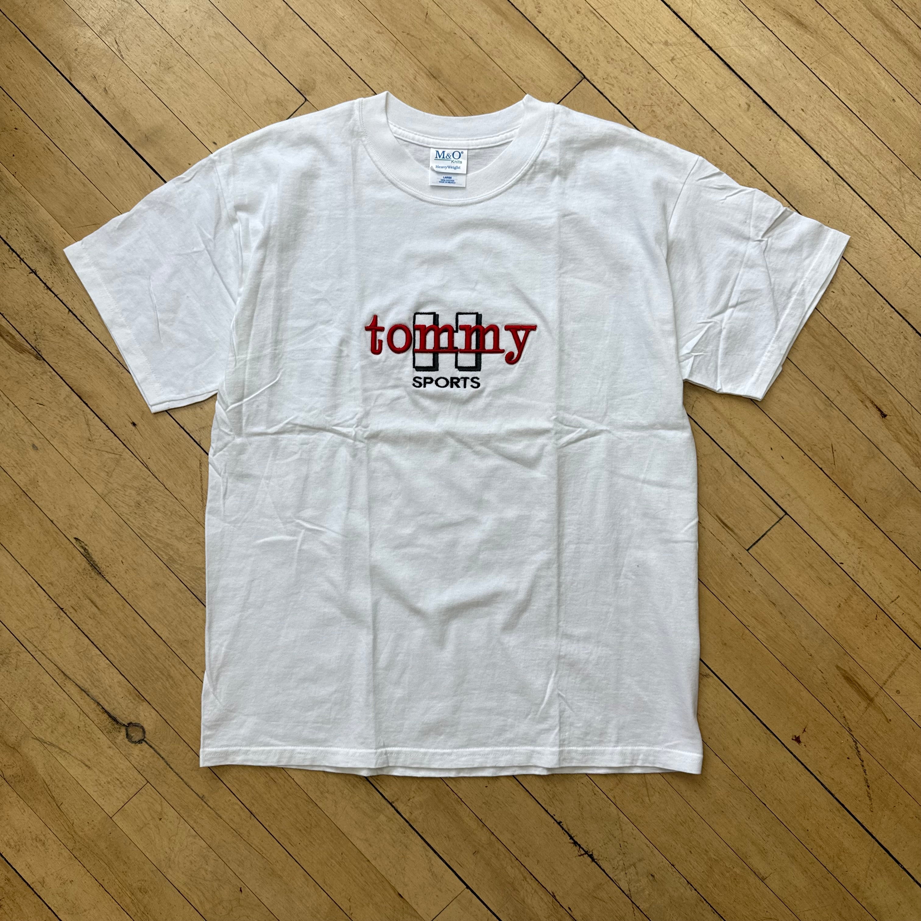 Vintage Tommy sports Embroidered T-shirt Sz L