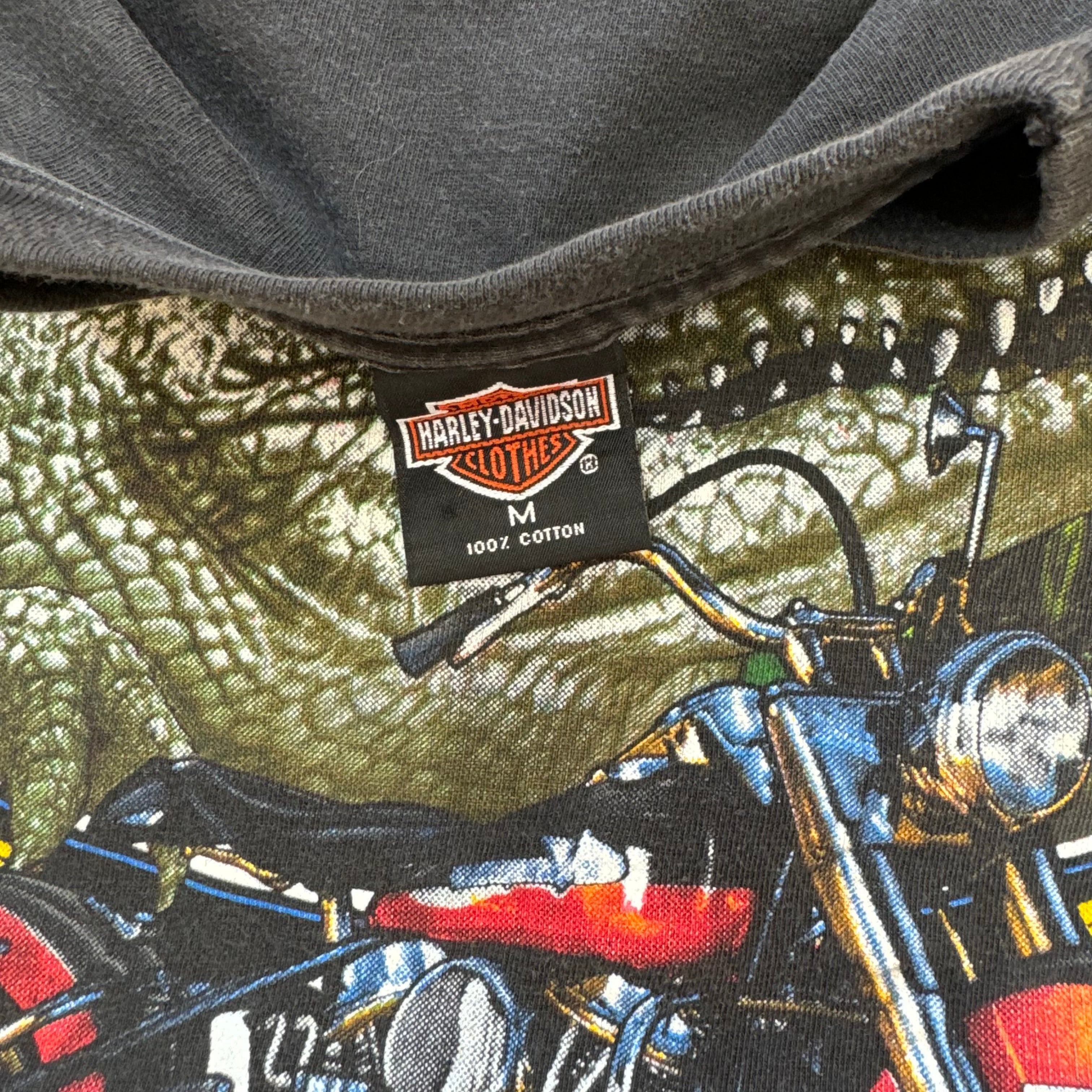 Vintage Harley Davidson Australia Crocodile T-shirt Sz M