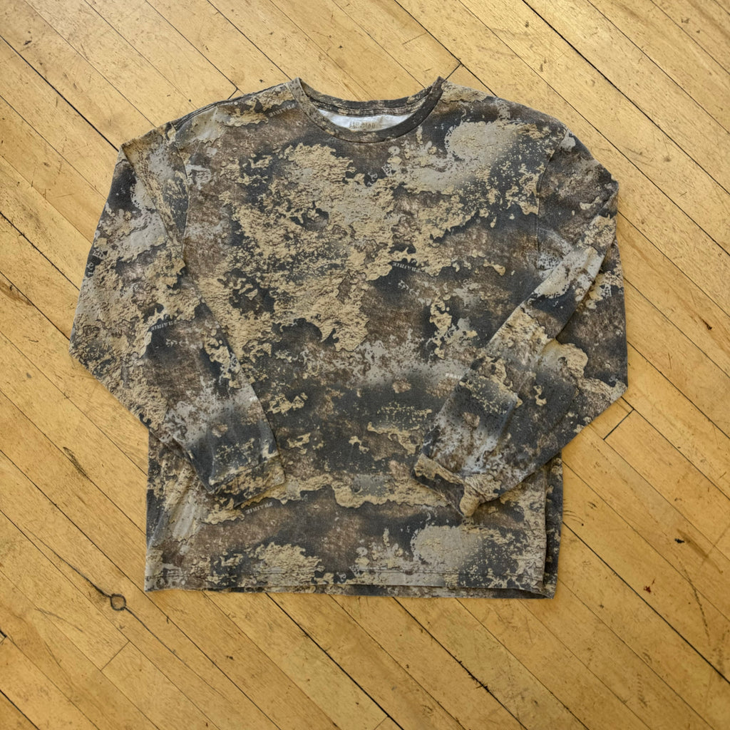Y2K RedHead Long sleeve Camo T-shirt Sz L