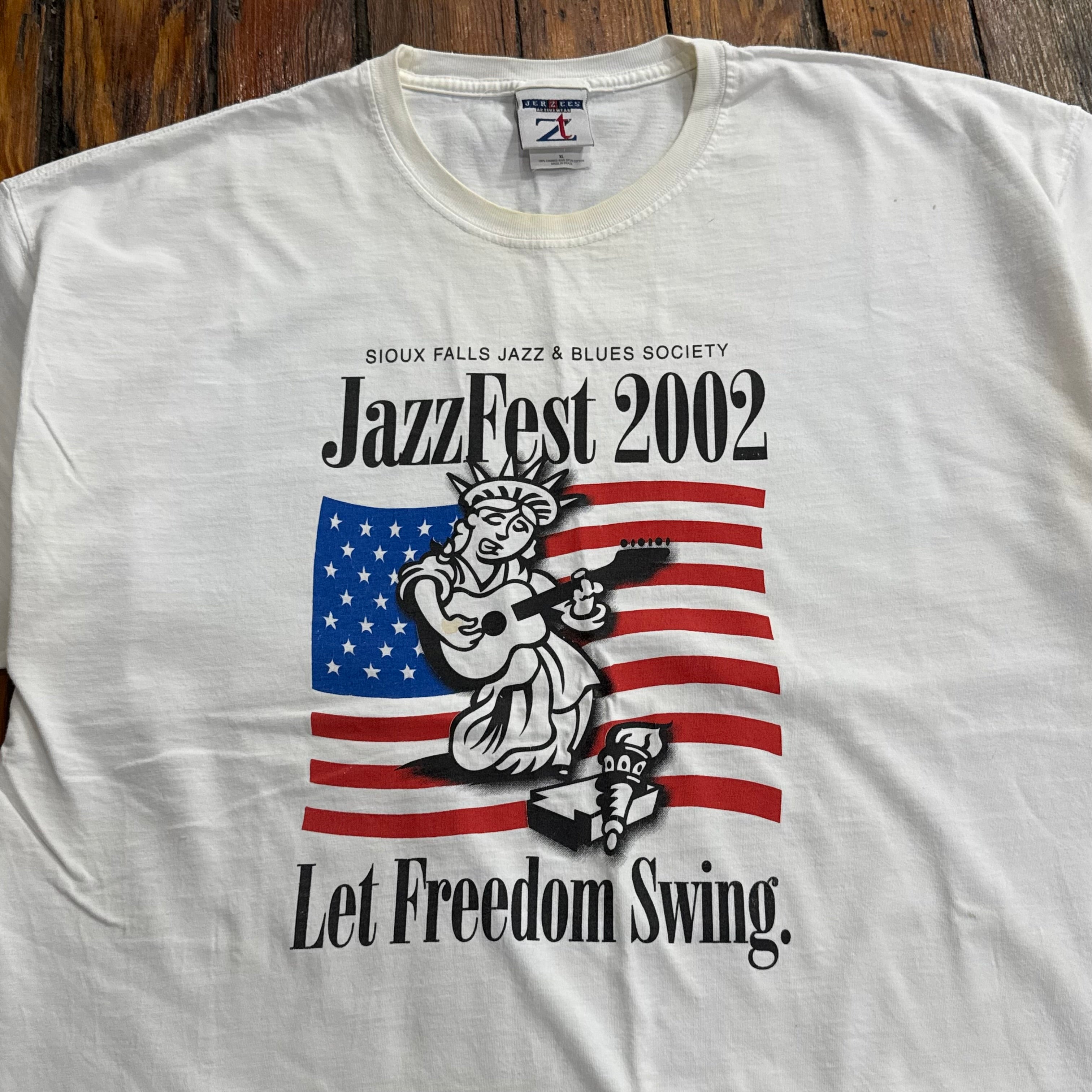 Jazz Fest Sioux Falls Freedom 2002 T-shirt Sz XL
