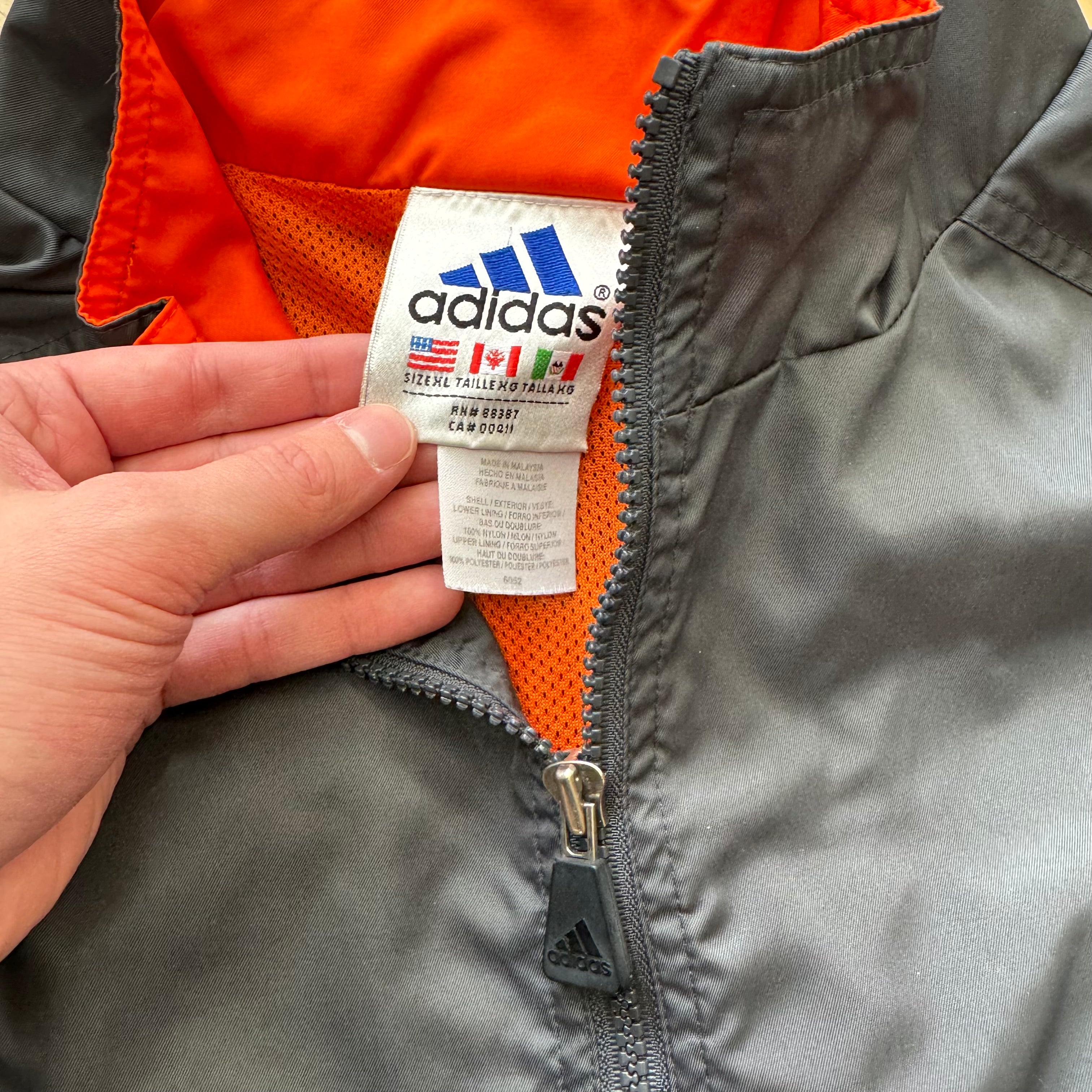 Vintage Adidas Windbreaker Zip-Up Jacket Sz XL