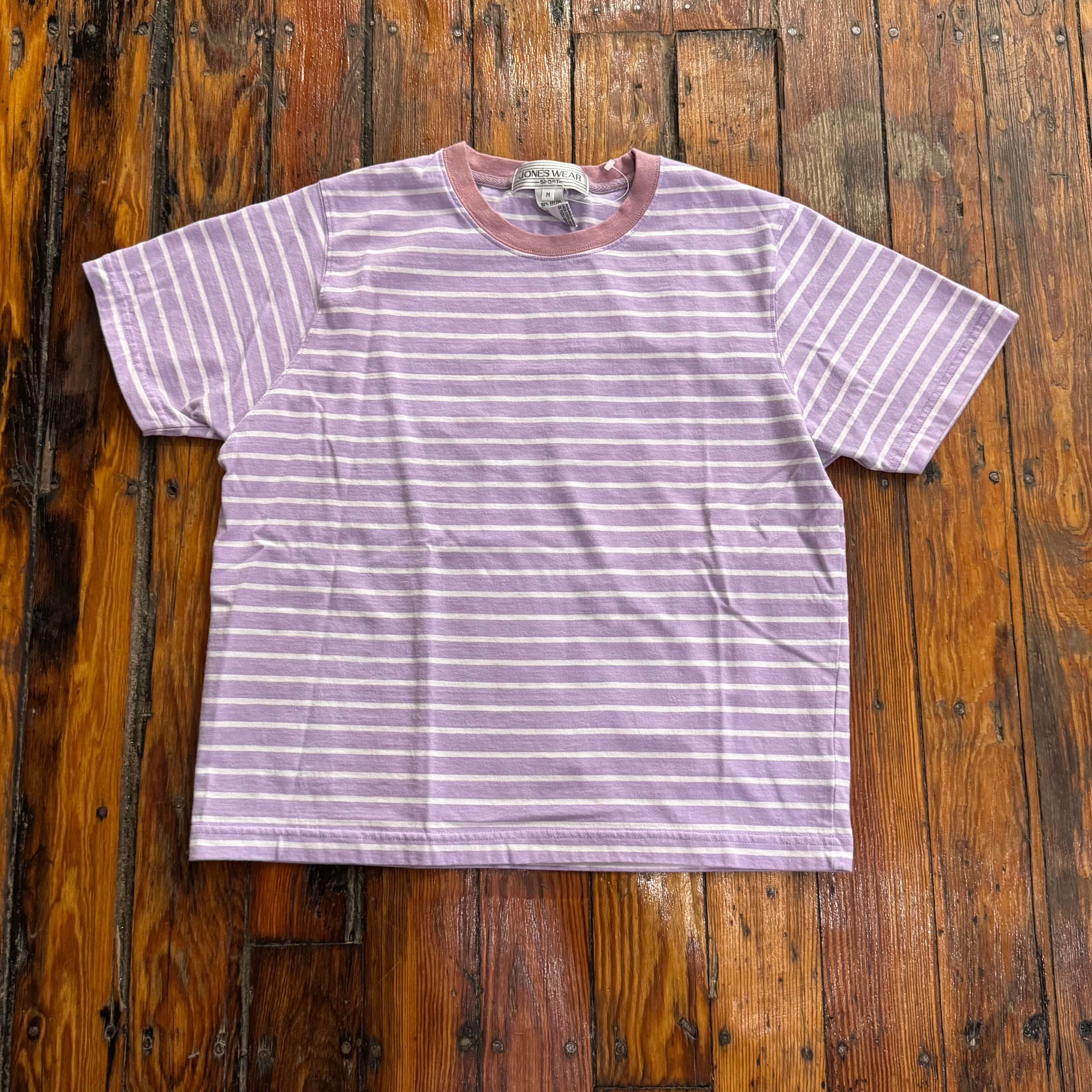 Vintage Jones Wear Striped T-shirt Sz M