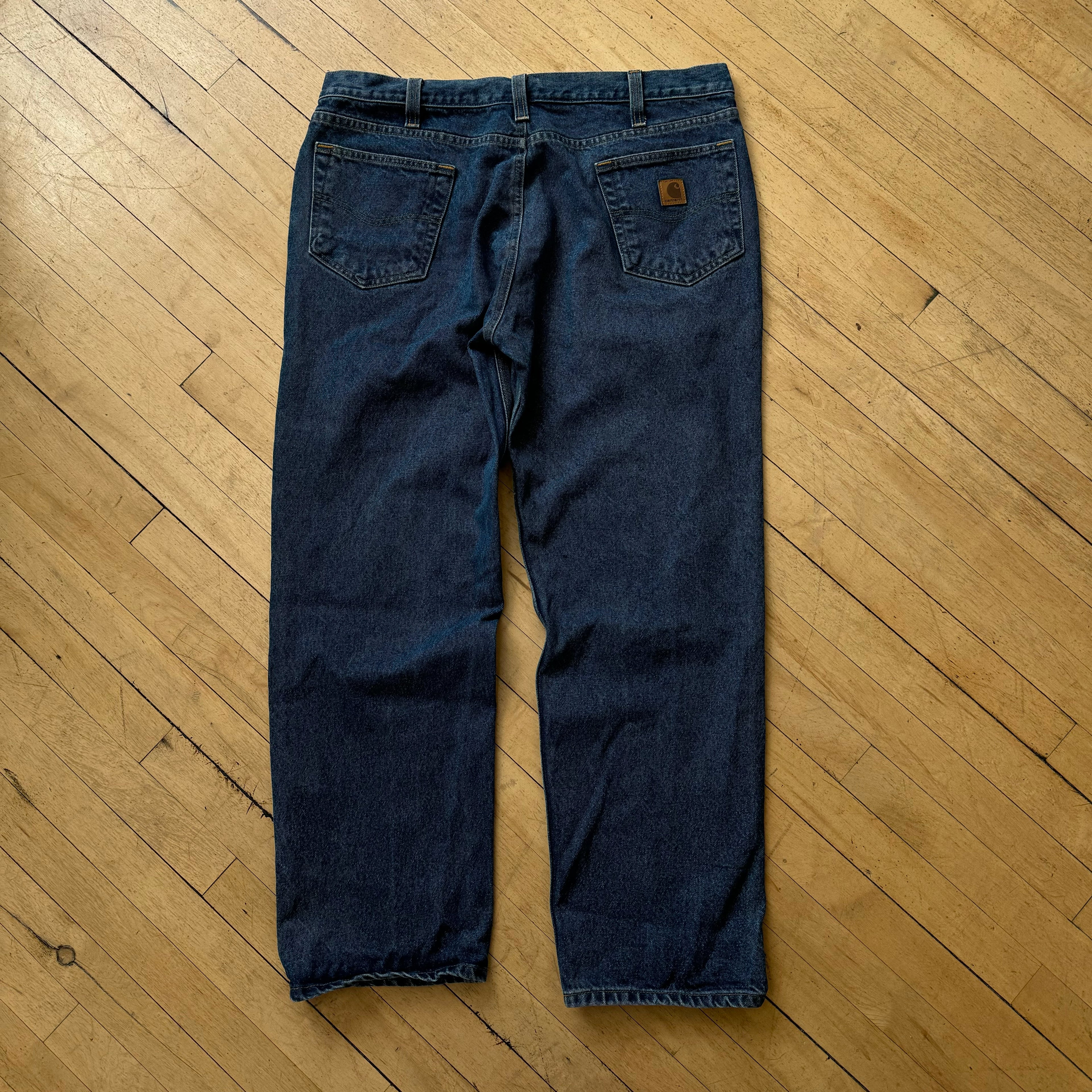 Vintage Carhartt Dark Wash Denim Jeans Sz 40x32