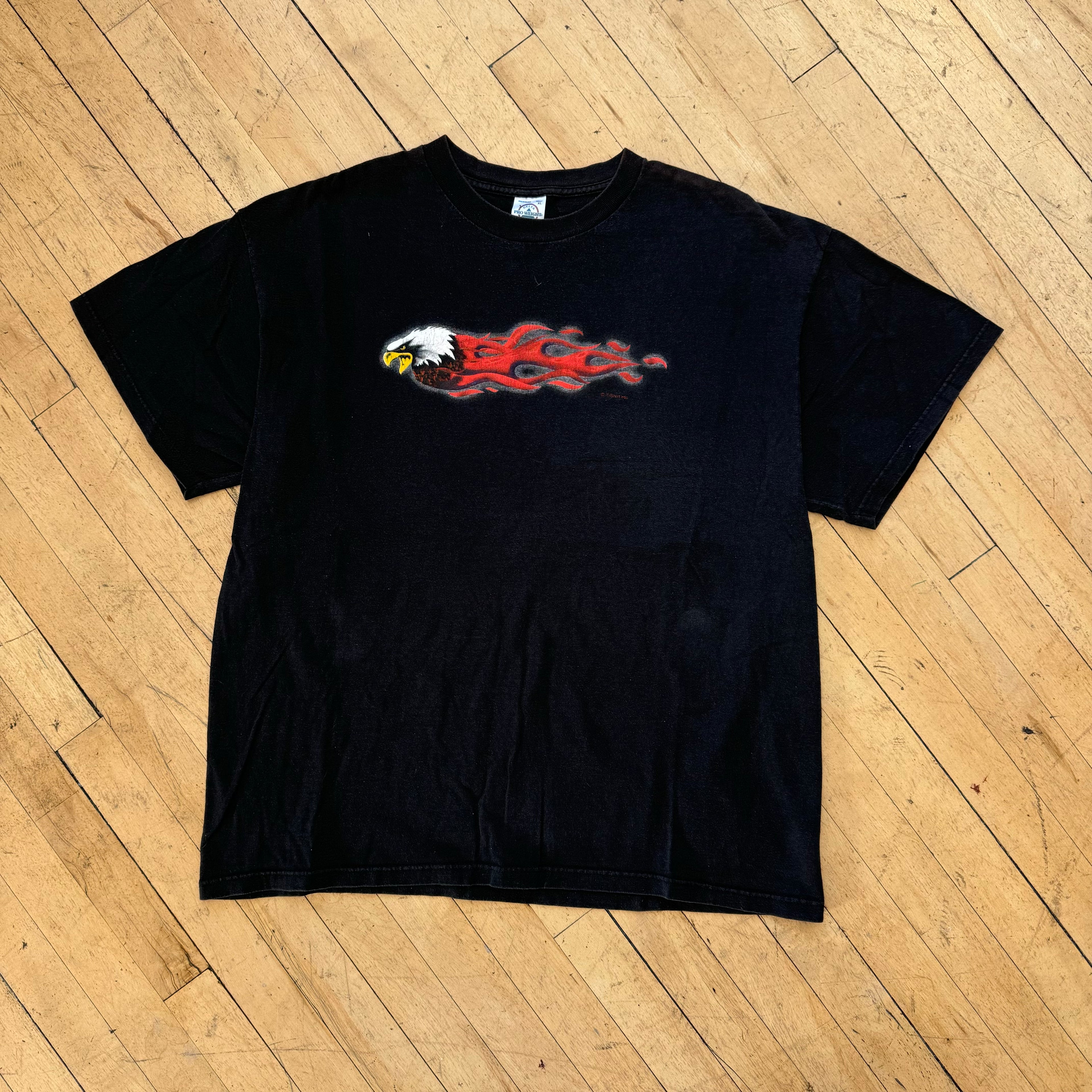 Vintage Eagle Flame T-Shirt Sz XL