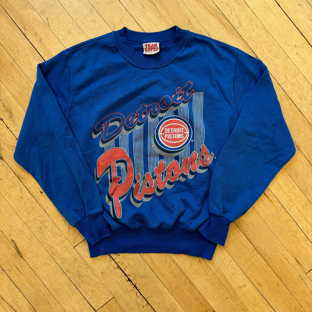 Vintage Detroit Pistons Crewneck Sz YTH L