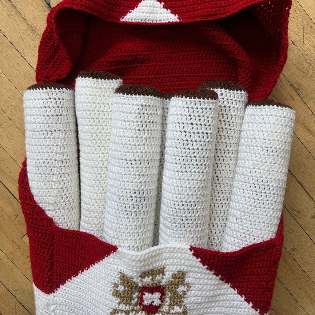Handmade Crocheted Marlboro Cigarette Box raffle
