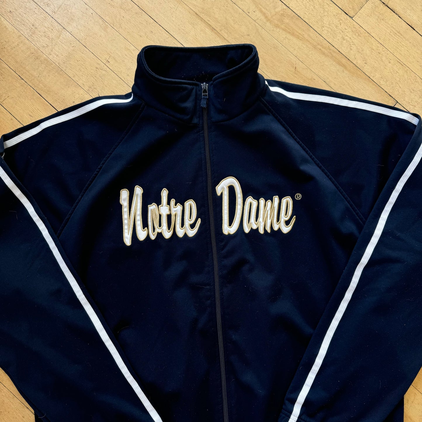 Vintage Notre Dame Zip Up Jacket Sz XXL