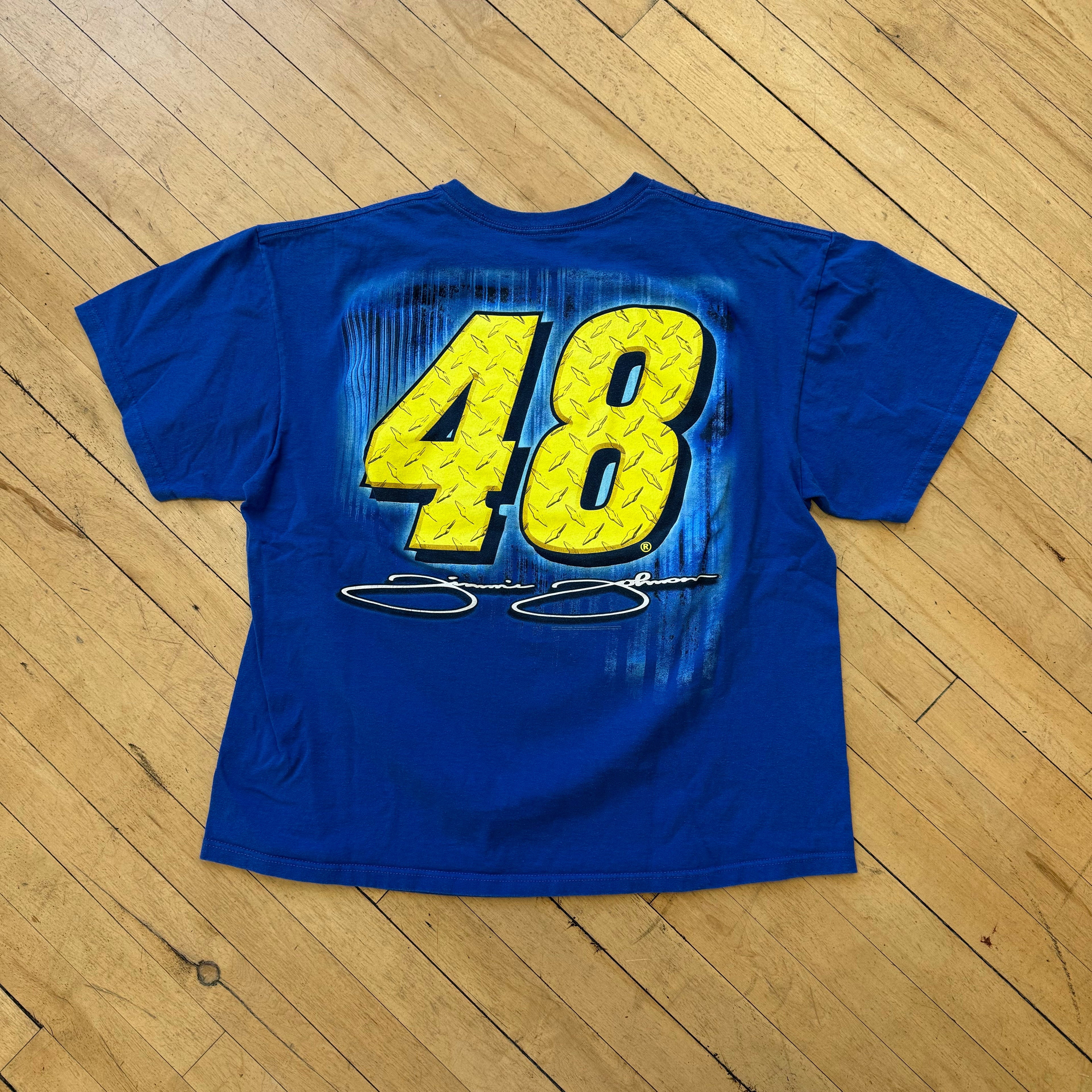Y2K Jimmie Johnson Nascar #48 T-shirt L