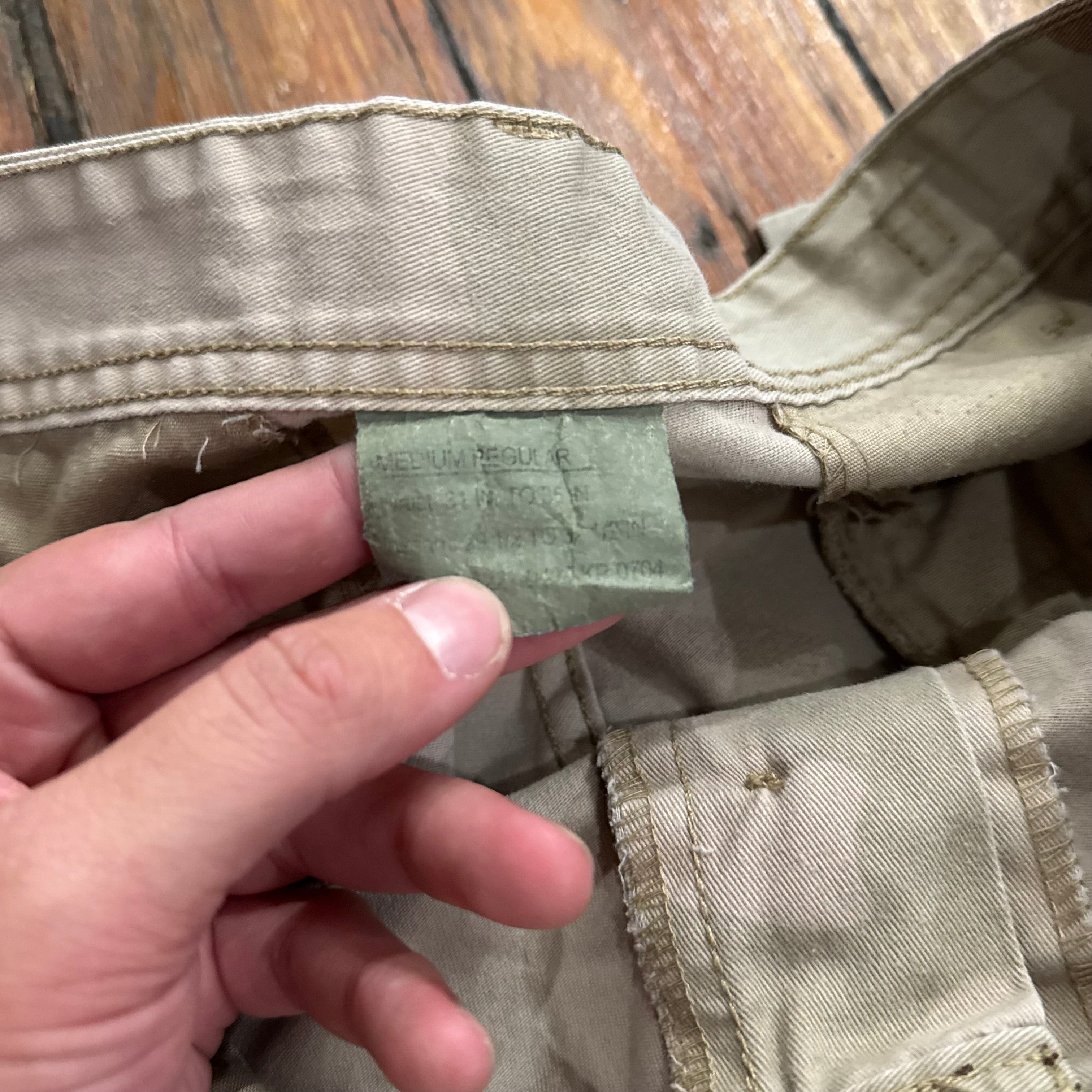 Vintage Army Light Camo Cargo Pants Sz 32