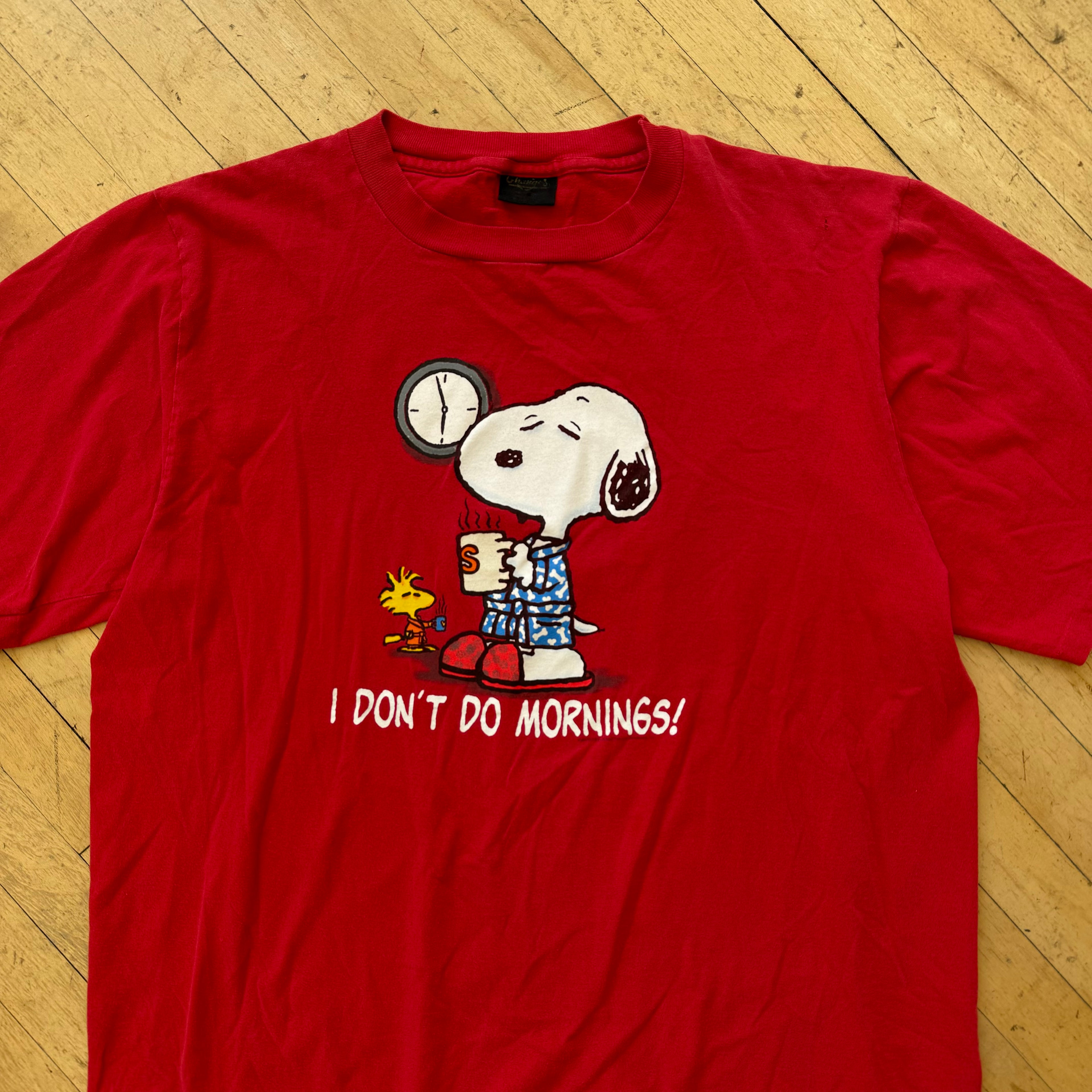 Vintage Snoopy I don’t do Mornings T-shirt Sz XXL