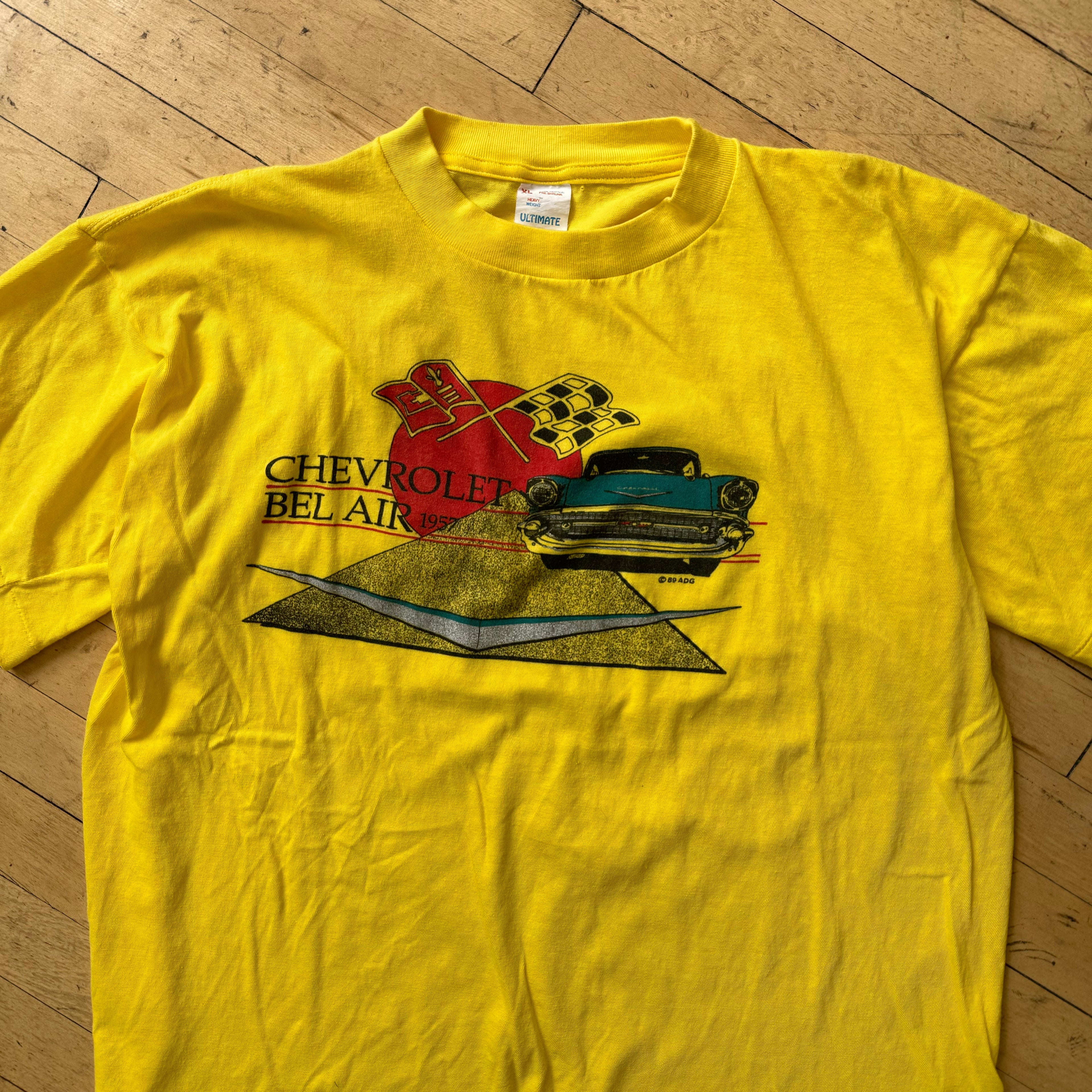 Vintage 80s Chevrolet Bel-Air T-shirt Sz XL