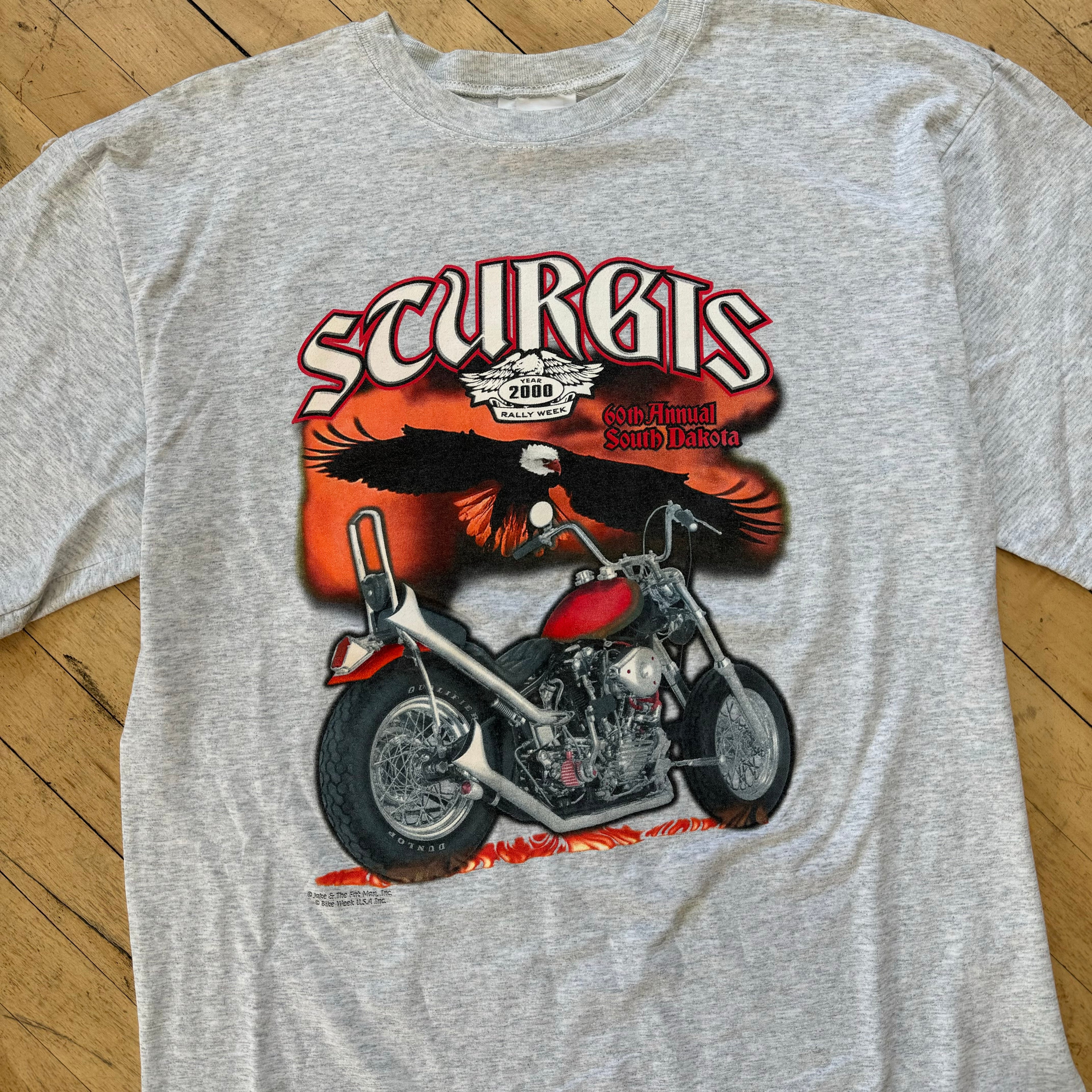 Vintage Sturgis South Dakota Biker T-shirt Sz XL