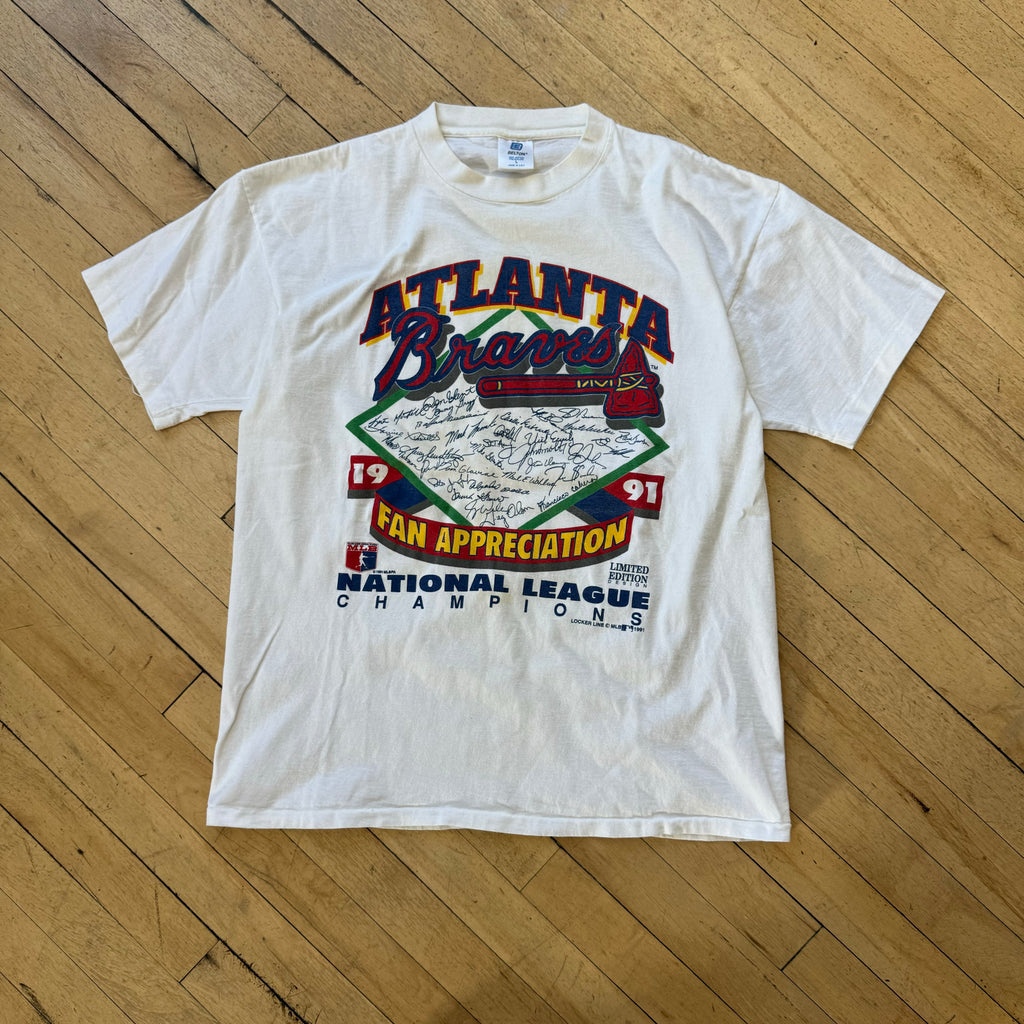Vintage Atlanta Braves Fan Appreciation T-shirt Sz L