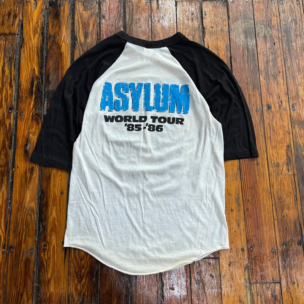 Vintage 1985 KISS ASYLUM Concert Tour Raglan T-Shirt Sz L