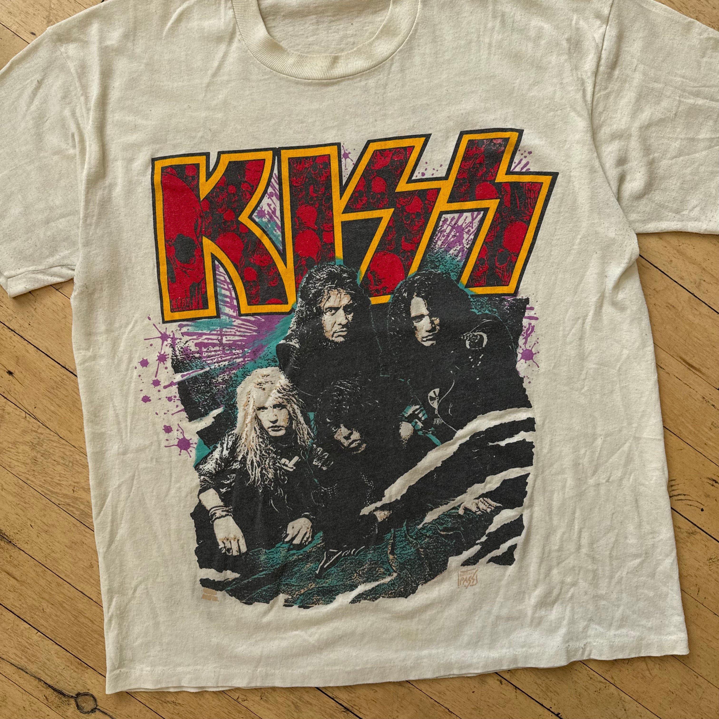 Vintage Kiss Revenge World Tour T-shirt Sz L