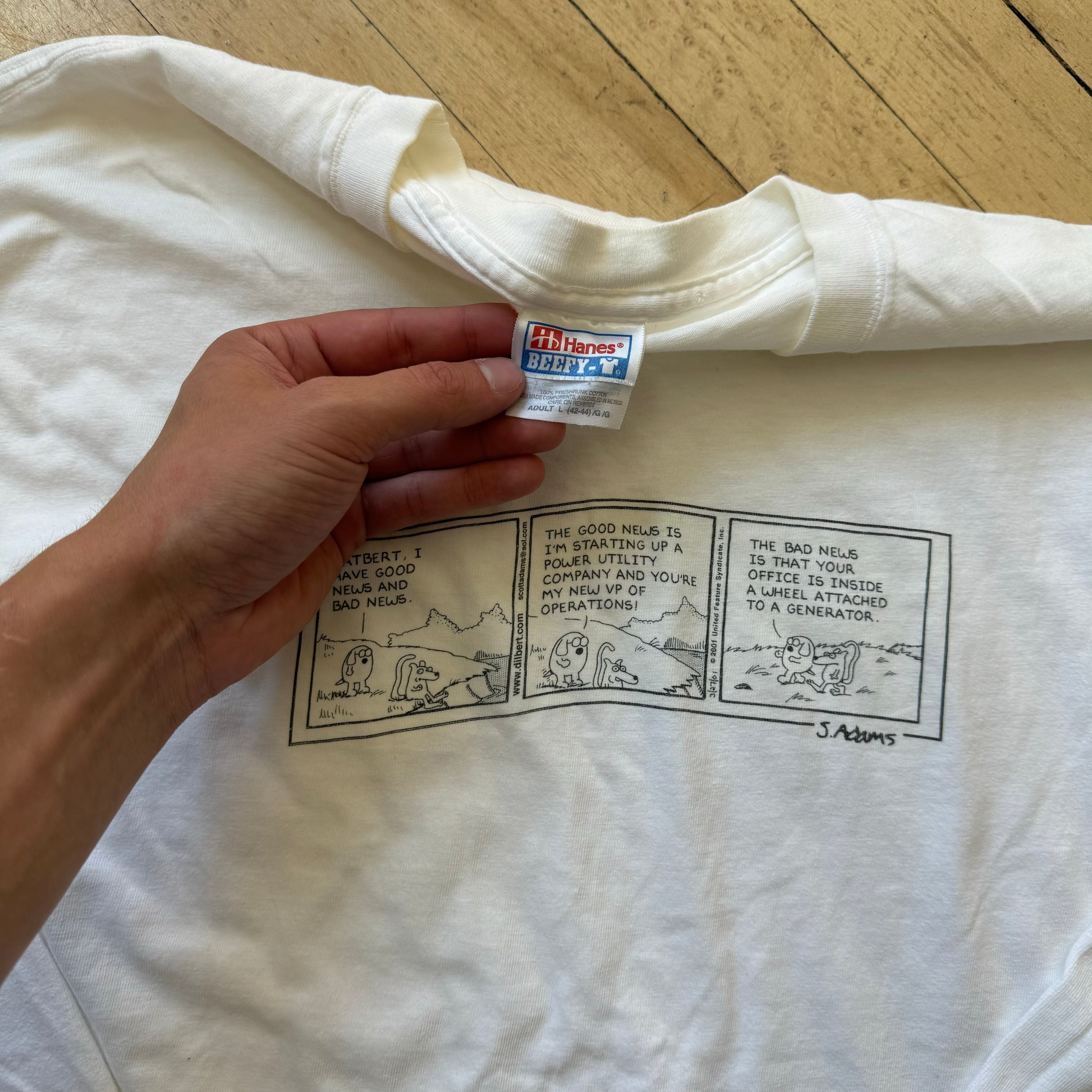 Vintage Dilbert.com L/S T-shirt Sz L