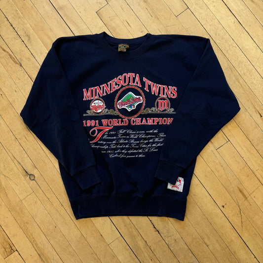 Vintage Minnesota Twins World Series Crewneck Sz L