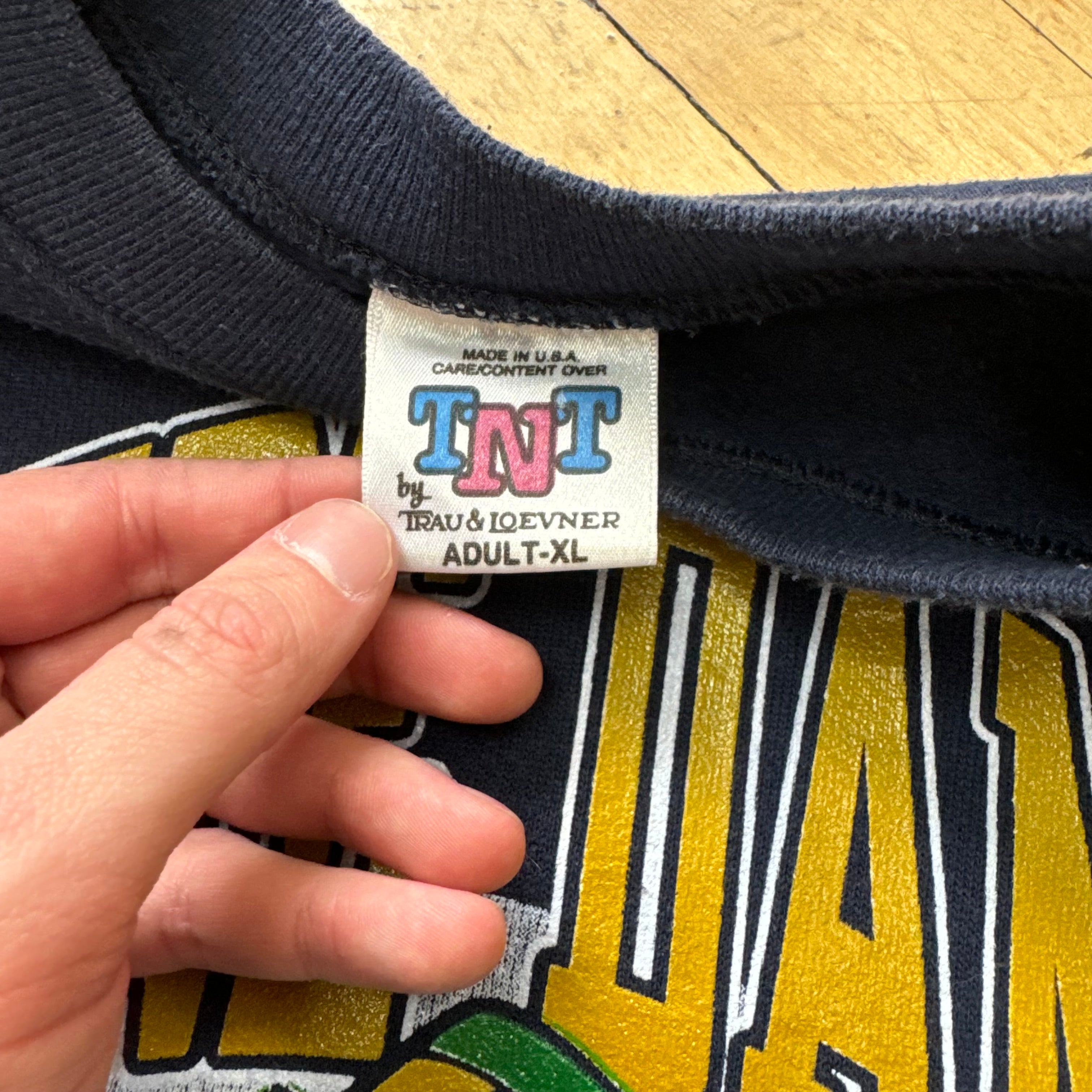 Vintage TNT Notre Dame CrewNeck Sz XL