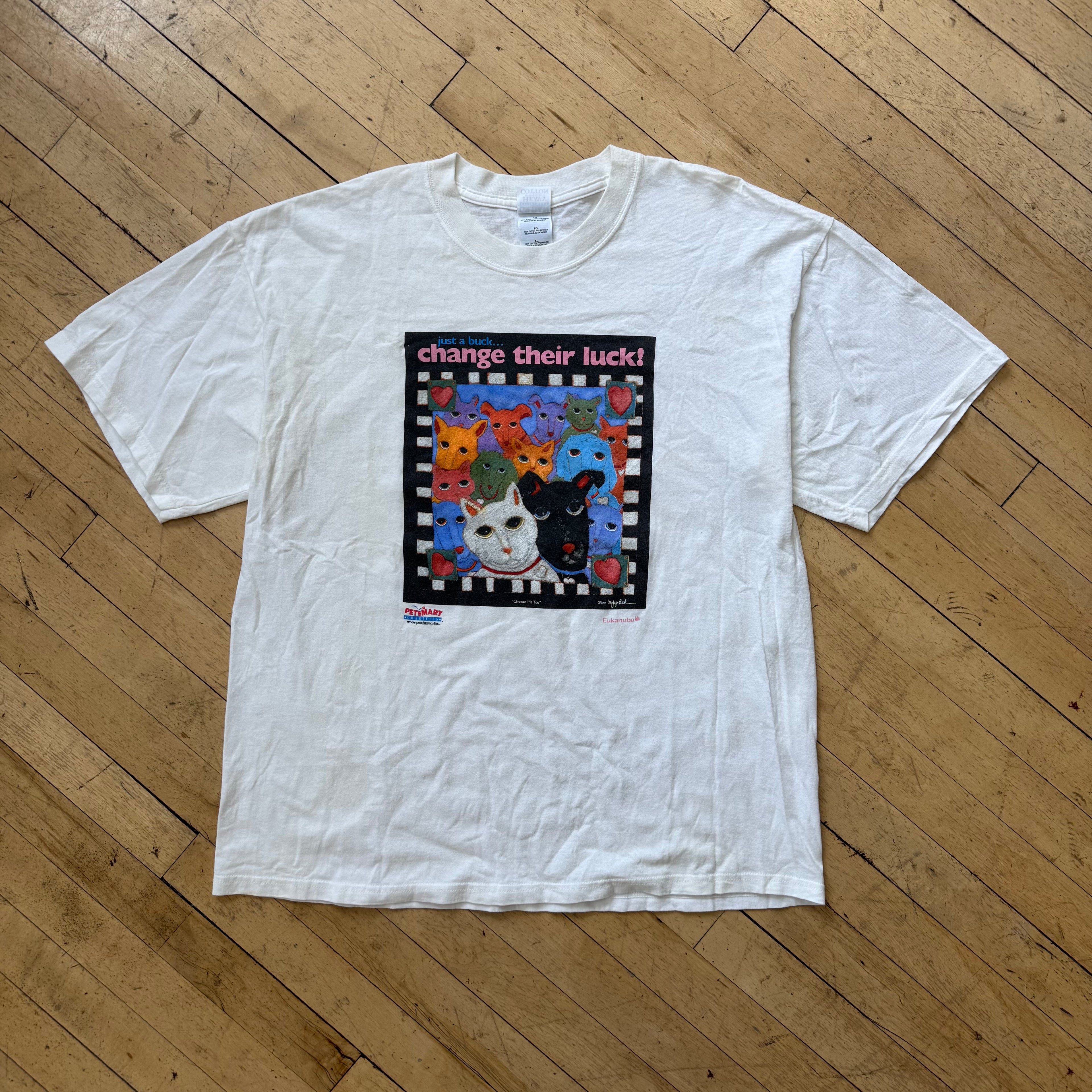 Vintage Pet Smart Give a Buck T-shirt Sz XL