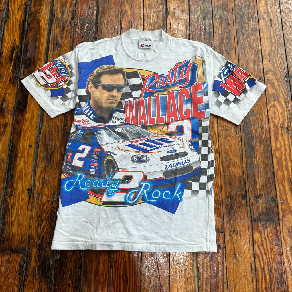 Vintage Rusty Wallace NASCAR AOP T-shirt Sz M