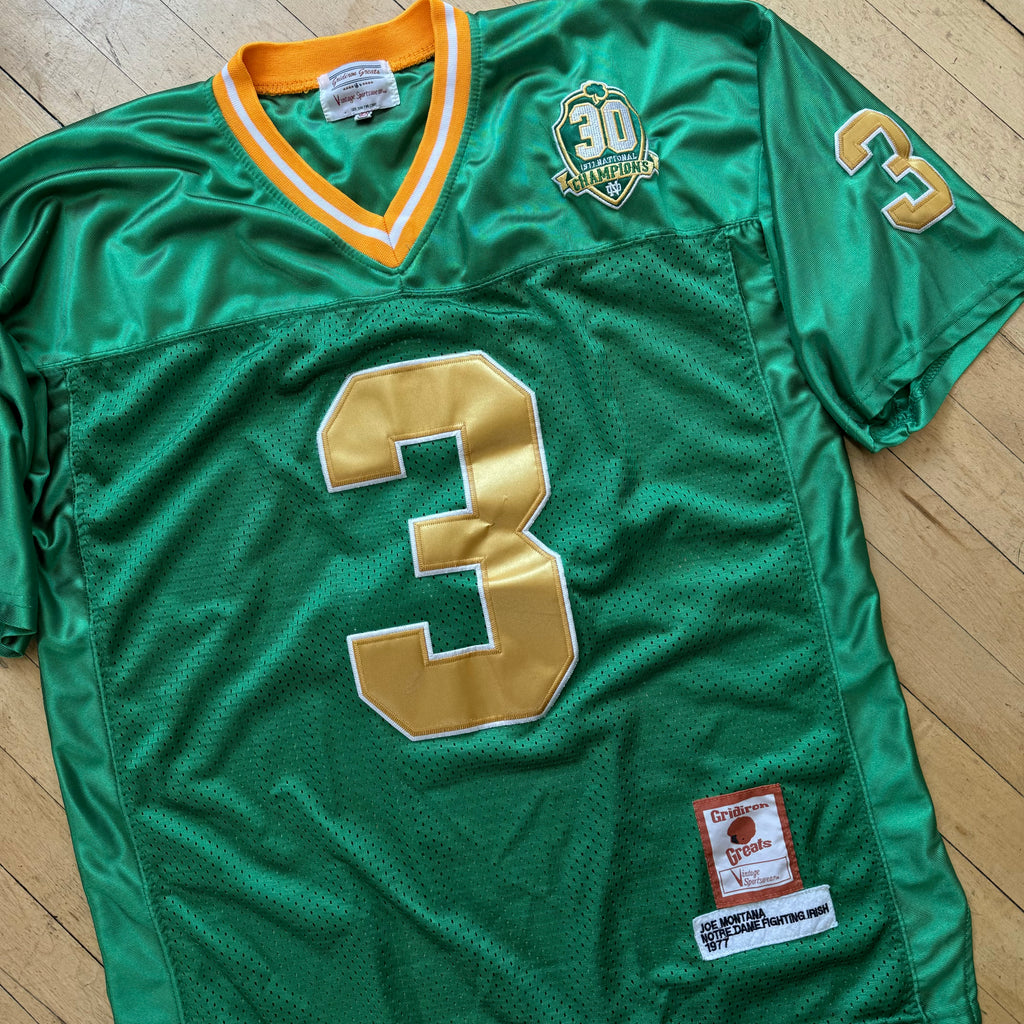 Vintage Notre Dame “Montana” Football Jersey Sz L