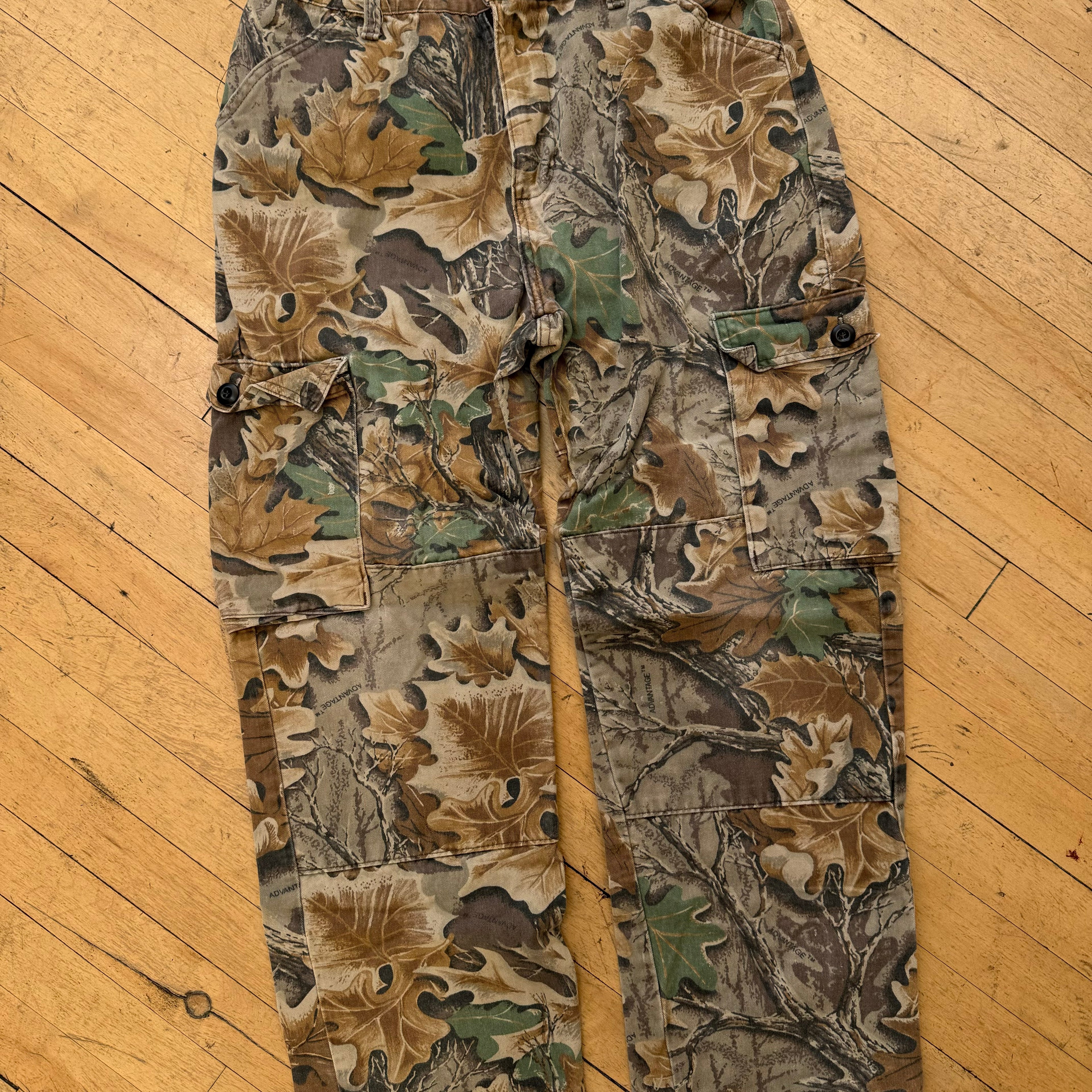 Vintage Camo Khaki Double Knee Pants Sz 34