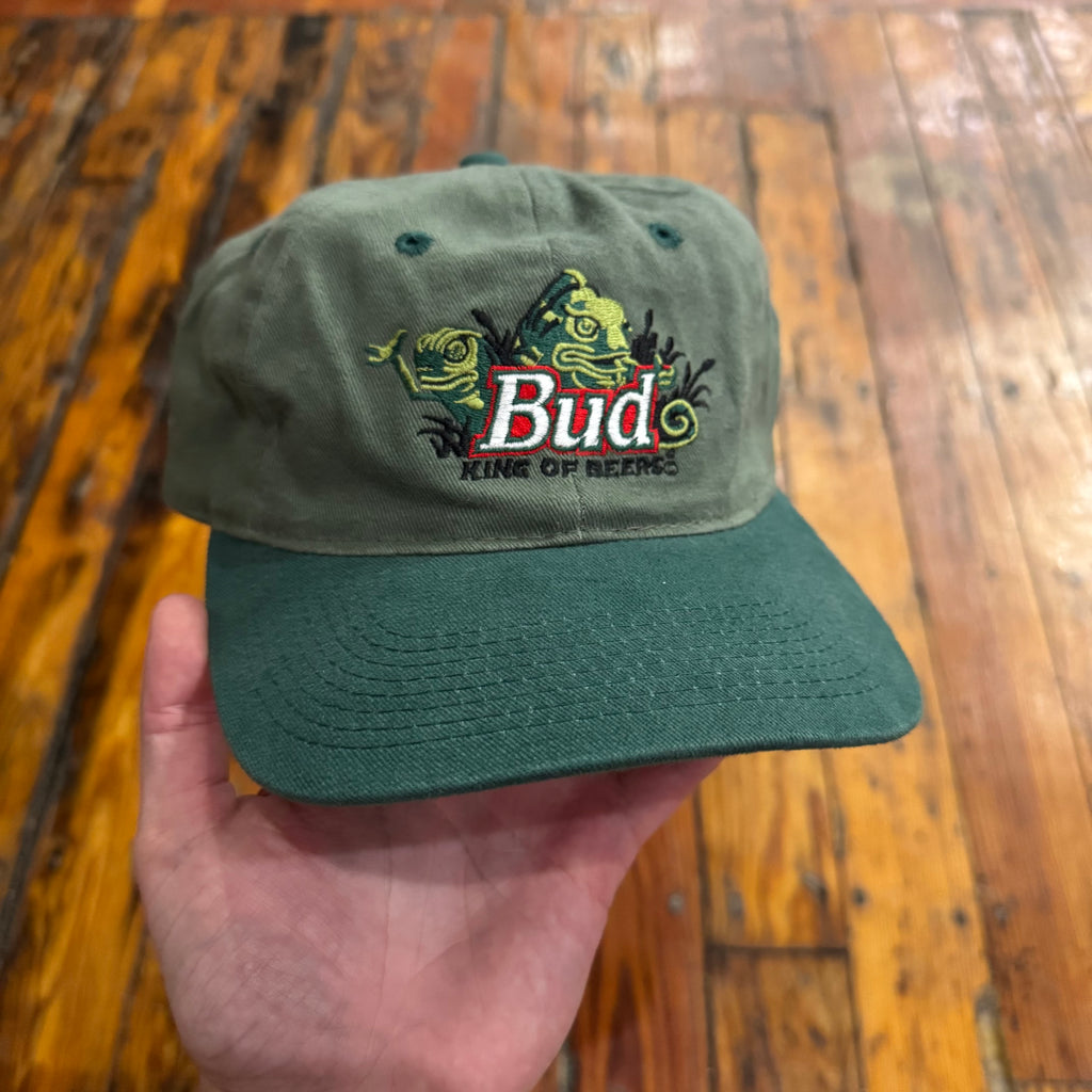 Vintage Budweiser Frog StrapBack Hat