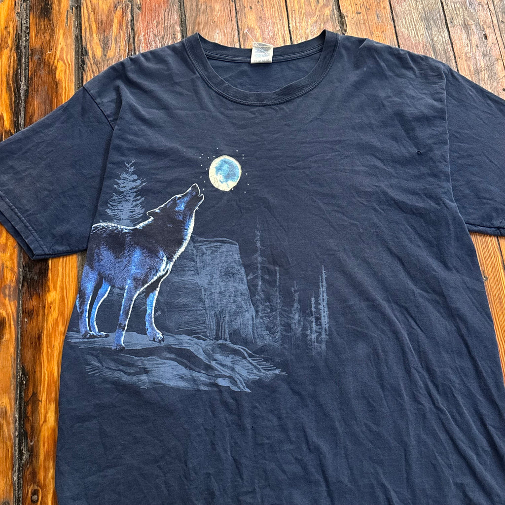 Vintage Howling Wolf T-shirt Sz XL