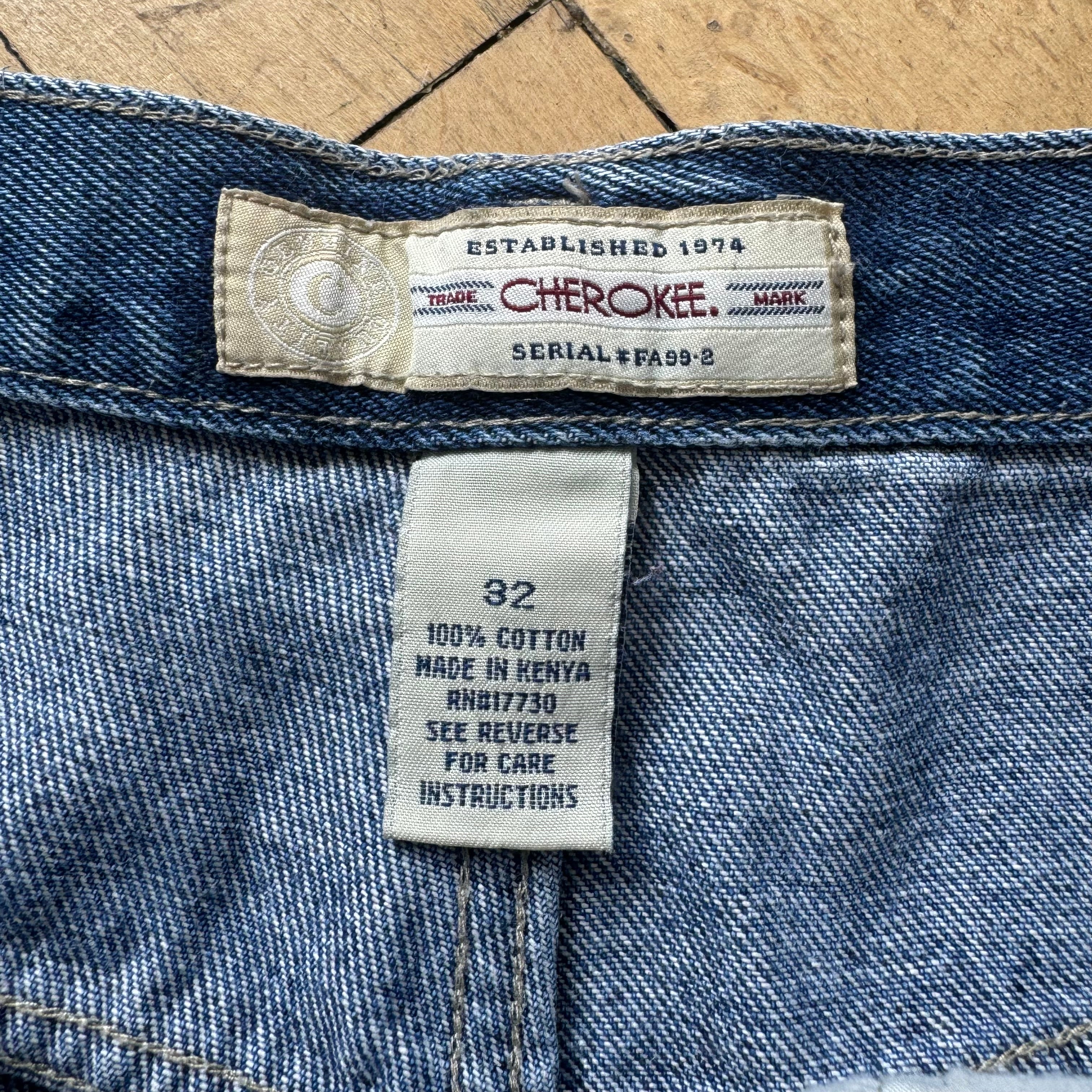 Vintage Cherokee Denim Jean Shorts Sz 32