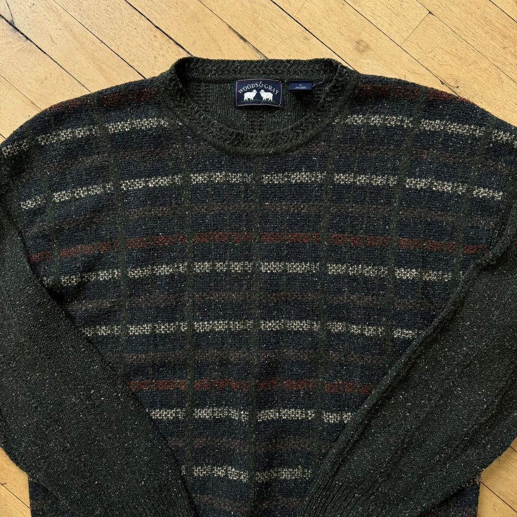 Vintage Woods Gray Sweater Sz L