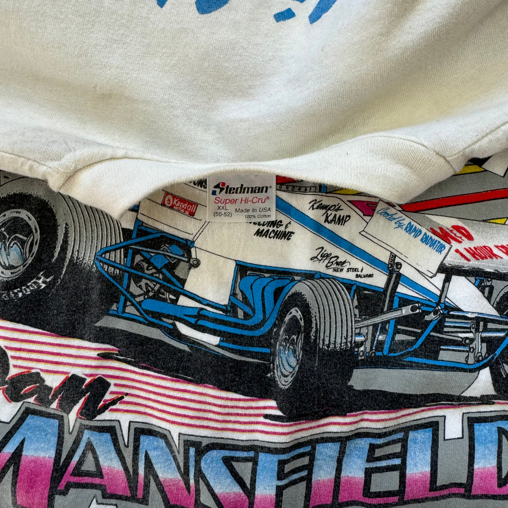 Vintage Sprint Car Dan Mansfield T-shirt Sz XXL