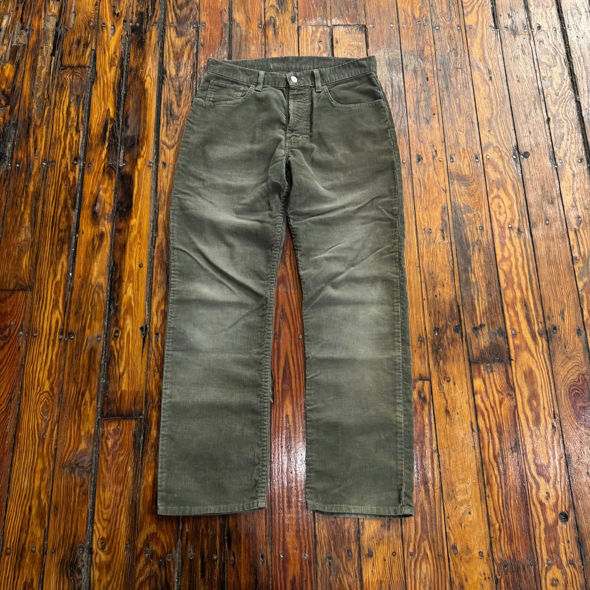 Vintage Olive Gap Corduroy Pants Sz 32x30